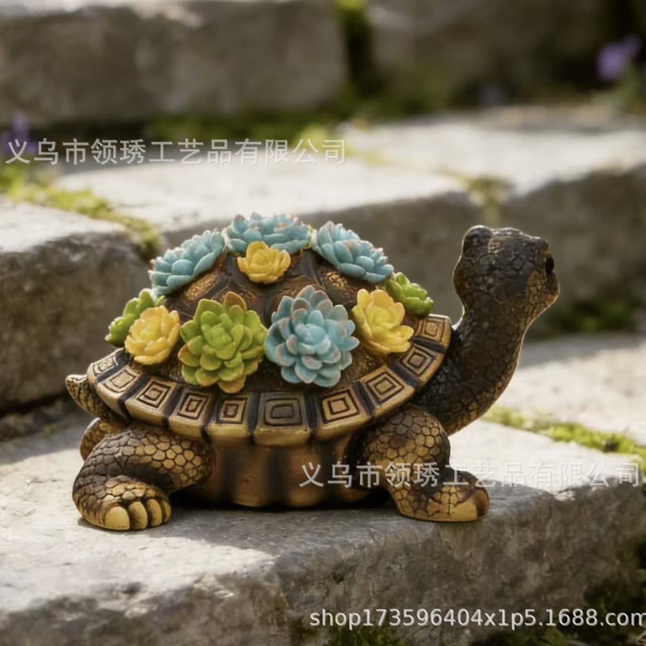 カメ ガーデンオブジェ 多肉植物 防水 レジン オブジェ 動物 置物 ガーデニング インテリア アンティーク カメさん 庭の装飾 園芸用品 屋外 玄関 防水レジン カメの置物 カントリー 癒し系 庭造
