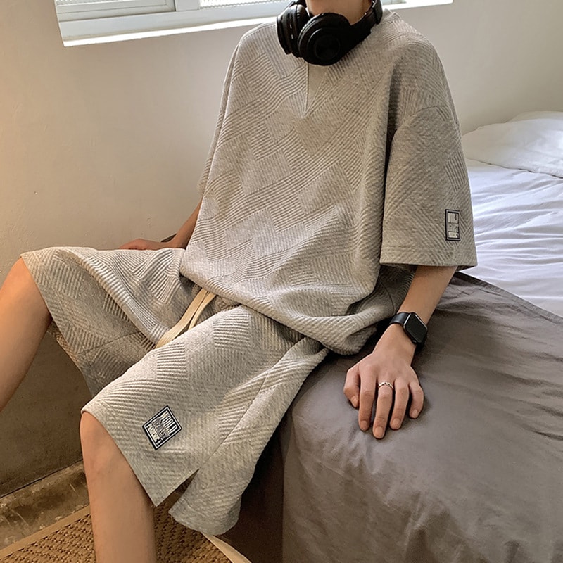 セットアップ メンズ 半袖 Tシャツ ハーフパンツ 2点セット オーバーサイズ ゆった...