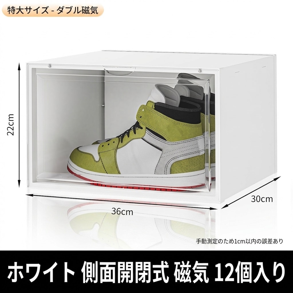 シューズボックス スニーカー収納ボックス スニーカーヘッズ ハイカット対応 コレ...