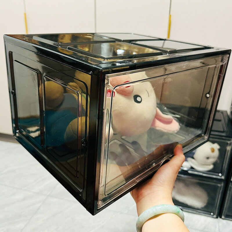 シューズボックス 靴収納ケース 扉付き 横開き マグネット式 スニーカー収納 コレ...