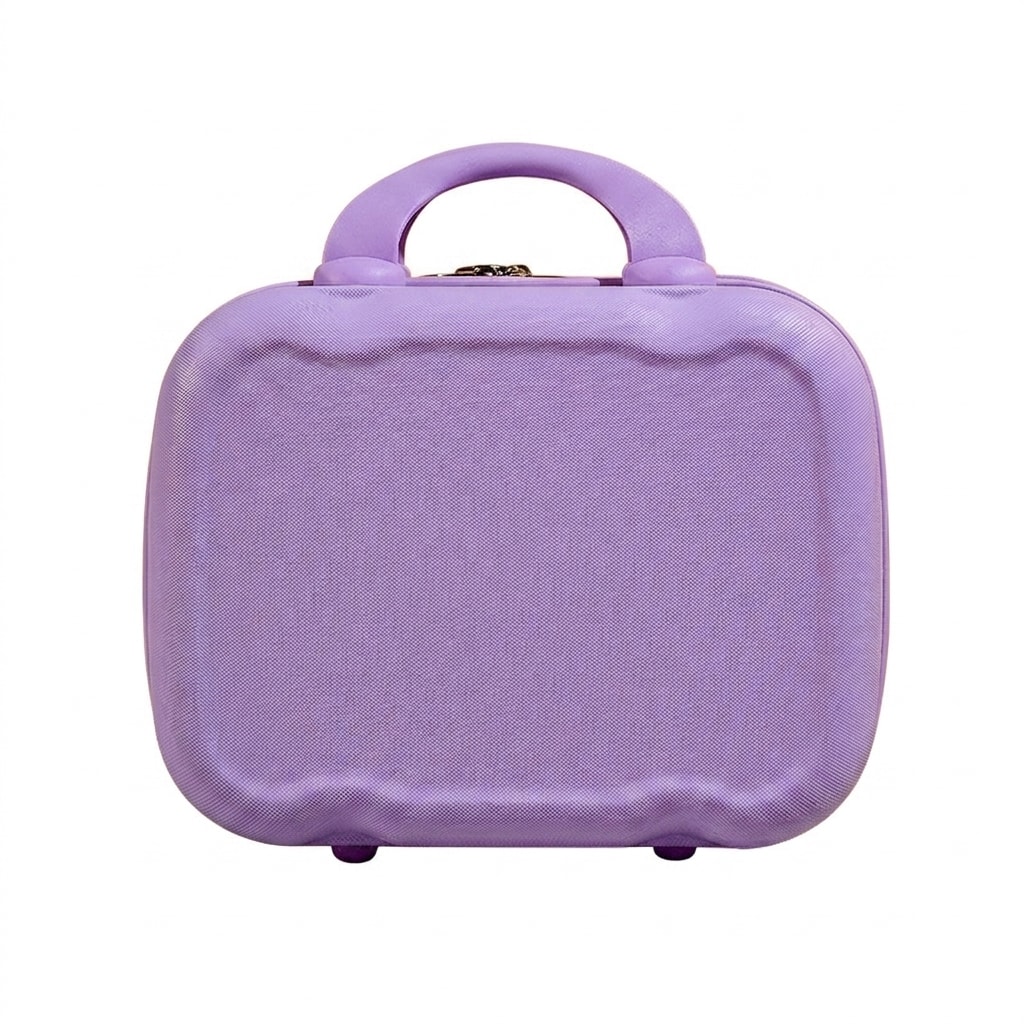 Suit Case - ミニスーツケース 14インチ キャリーオンバッグ バニティケース メイクボックス 化粧ポーチ コスメボックス ハードケース 耐衝撃 手提げ 小物入れ 旅行 出張 宿泊 帰省 頑丈 軽量 整理整頓 可愛