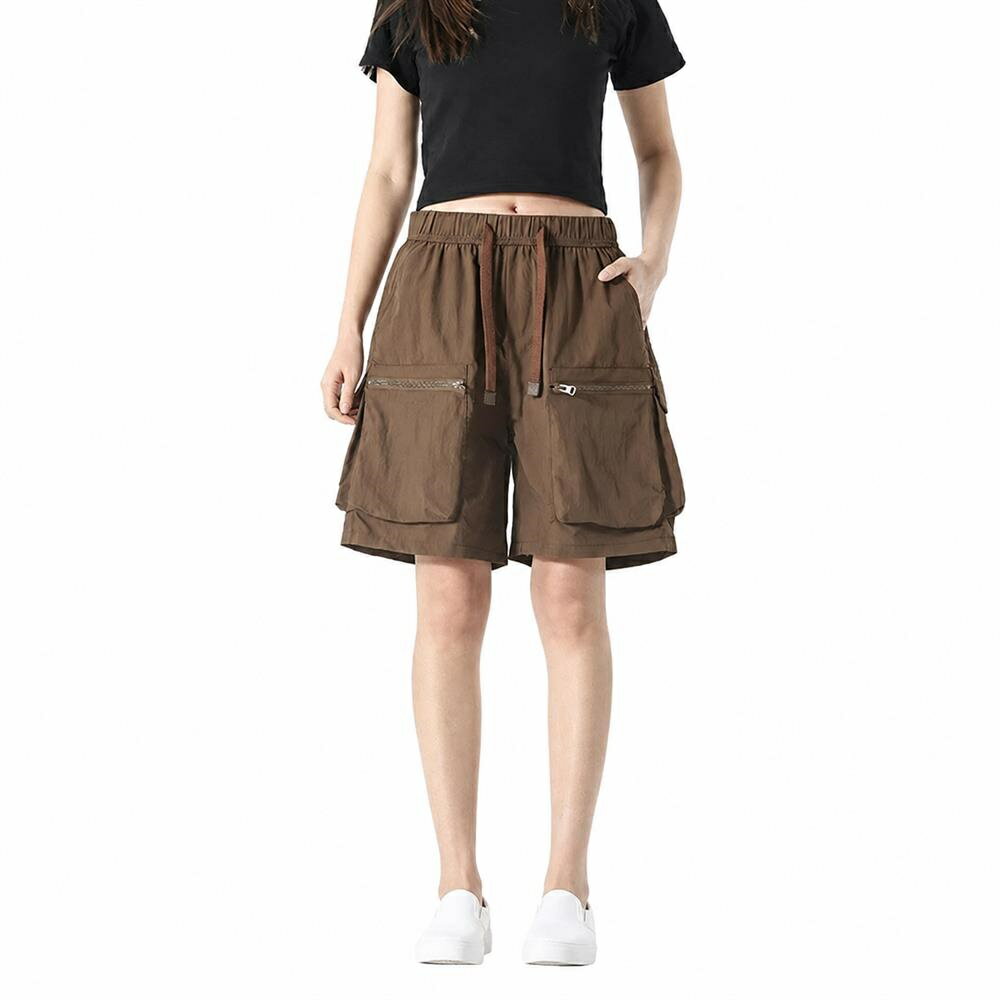 Wear - ハーフパンツ メンズ カーゴパンツ 接触冷感 速乾 ゆったり ショートパンツ ワークパンツ ミリタリー 五分丈 カジュアル 夏用 アウトドア キャンプ 作業着 通気性 軽量