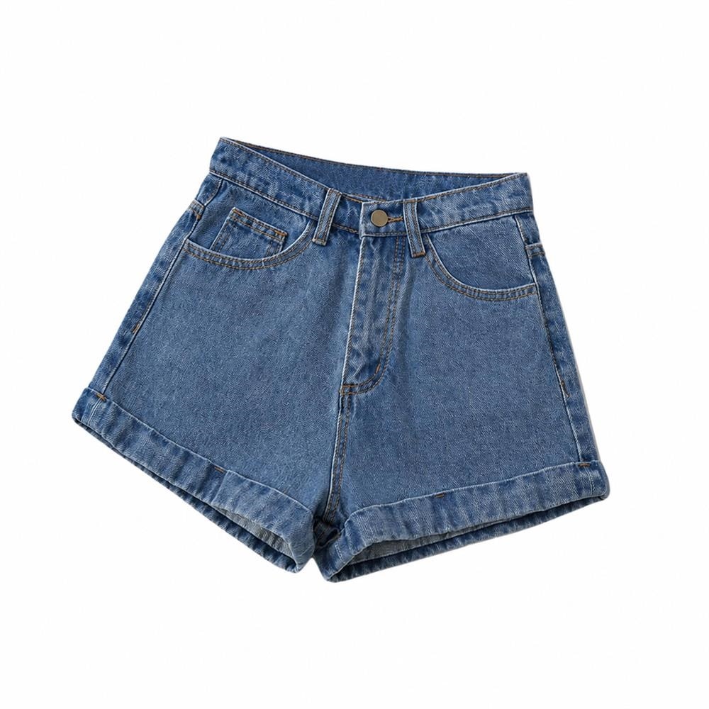 　　　 ◆◇◆売れている秘密◆◇◆ 【トレンド感溢れるデザイン】裾のロールアップがアクセントのショートパンツ レディースは、シンプルながらもおしゃれ度を格上げする一着です。デニム ショートパンツの絶妙な丈感が、夏の爽やかなコーディネートにぴったり。カジュアルからフェミニンまで幅広いスタイルに馴染む、今季外せない主役級のトレンドアイテムです。 【美脚＆脚長効果を演出】ハイウエスト ショートパンツは、腰の位置を高く見せることで、すらっとした脚長効果を最大化します。広がりすぎないAライン ショートパンツのシルエットが、気になる太もも周りをすっきりとカバー。体型を気にせず、自信を持って夏のファッションを楽しめる、女性に嬉しい機能美を追求したデザインです。 【リラックスした着心地】ゆったりとしたワイドな裾幅が特徴の短パン レディースは、動きやすさと通気性を両立しています。暑い夏の日でも肌に張り付きにくく、アクティブなレジャーから街歩きまで一日中快適に過ごせます。リゾートでのリラックスタイムや、デイリーなカジュアルパンツとしても、軽やかな足取りをサポートします。 【上質な素材とこだわり】耐久性に優れた生地を使用したジーンズ 短パンは、お洗濯を繰り返しても型崩れしにくく、長くご愛用いただけます。しっかりとした縫製と細部までこだわったデニムパンツの質感は、洗練された大人の雰囲気を演出。肌馴染みの良い柔らかな素材感で、着るほどに自分だけの風合いに馴染んでいくのも魅力です。 【幅広いシーンで大活躍】定番のブルーから着回し力抜群のモノトーンまで揃ったホットパンツは、10代から30代まで世代を問わず愛される一着。自分へのご褒美はもちろん、友人へのプレゼントにも喜ばれるショートパンツ 夏の必需品です。どんなトップスとも相性が良く、毎日のコーディネート選びがもっと楽しくなること間違いなし。 　　　◆◇◆注意事項◆◇◆ご覧のモニターの環境、撮影環境により実物と色味が異なって見える場合がございます。湿った状態で他のものと擦り合わせると色が移る恐れがあります。濃色品の洗濯時は、白色、淡色と分けて洗ってください。説明 【こなれ感を演出するデザイン】裾のロールアップがアクセントになったデニムショートパンツは、トレンドのAラインシルエットで脚長効果が抜群です。カジュアルながらも洗練された印象を与えるこのショートパンツは、どんなトップスとも相性が良く、夏のワードローブに欠かせないおしゃれな一着として活躍します。 【スタイルアップを叶える設計】お腹周りをすっきり見せるハイウエスト設計のショートパンツは、腰位置を高く見せることで理想的な美脚ラインを演出します。ゆったりとした広がりを持つ裾のデザインが太もも周りを細く見せ、体型カバーをしながら自信を持って夏のお出かけを楽しめる魅力的な一枚です。 【夏の日常を快適に彩る着心地】通気性に優れたデニムパンツは、暑い季節でも蒸れにくく、さらりとした柔らかな肌触りが持続します。動きやすいゆったりとしたフィット感のレディースショートパンツは、普段着としてはもちろん、海やフェス、旅行などアクティブなシーンでも大活躍すること間違いなしの万能アイテムです。 【長く愛用できる上質な素材感】しっかりとした厚みがありながらも肌馴染みの良いデニム素材を採用したこのホットパンツは、型崩れしにくく耐久性にも優れています。丁寧な縫製で仕上げられたなデニムは、洗濯を繰り返しても風合いを損なわず、着込むほどに味わいが増すため、長くお気に入りの一着として重宝します。 【幅広いスタイルにマッチする万能さ】カジュアルからガーリーまで対応できるワイドパンツ風の短パンは、自分用にはもちろん、友人へのプレゼントとしても喜ばれます。定番のブルーから清楚なホワイトまで揃っており、幅広い年齢層の方に愛用いただけるデザインですので、色違いで持っておくと日々のコーデが楽しくなります。