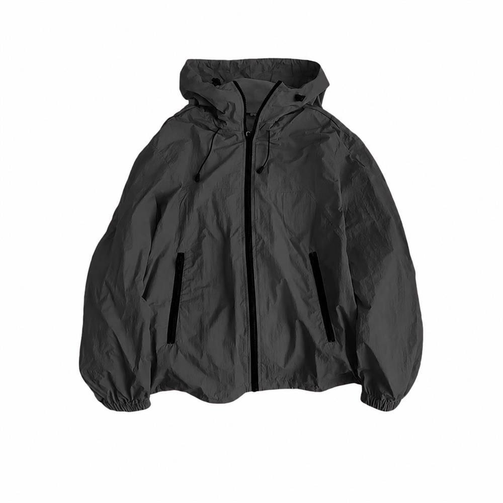 【接触冷感】ウィンドブレーカー メンズ パーカー UVカット 紫外線対策 撥水 速乾 登山 ジャケット 薄手 軽量 防風 通気性 アウトドア 釣り 自転車 スポーツウェア 無地 大きいサイズ ジャンパー ブルゾン ナイロンジャケット マウンテンパーカー フード付き