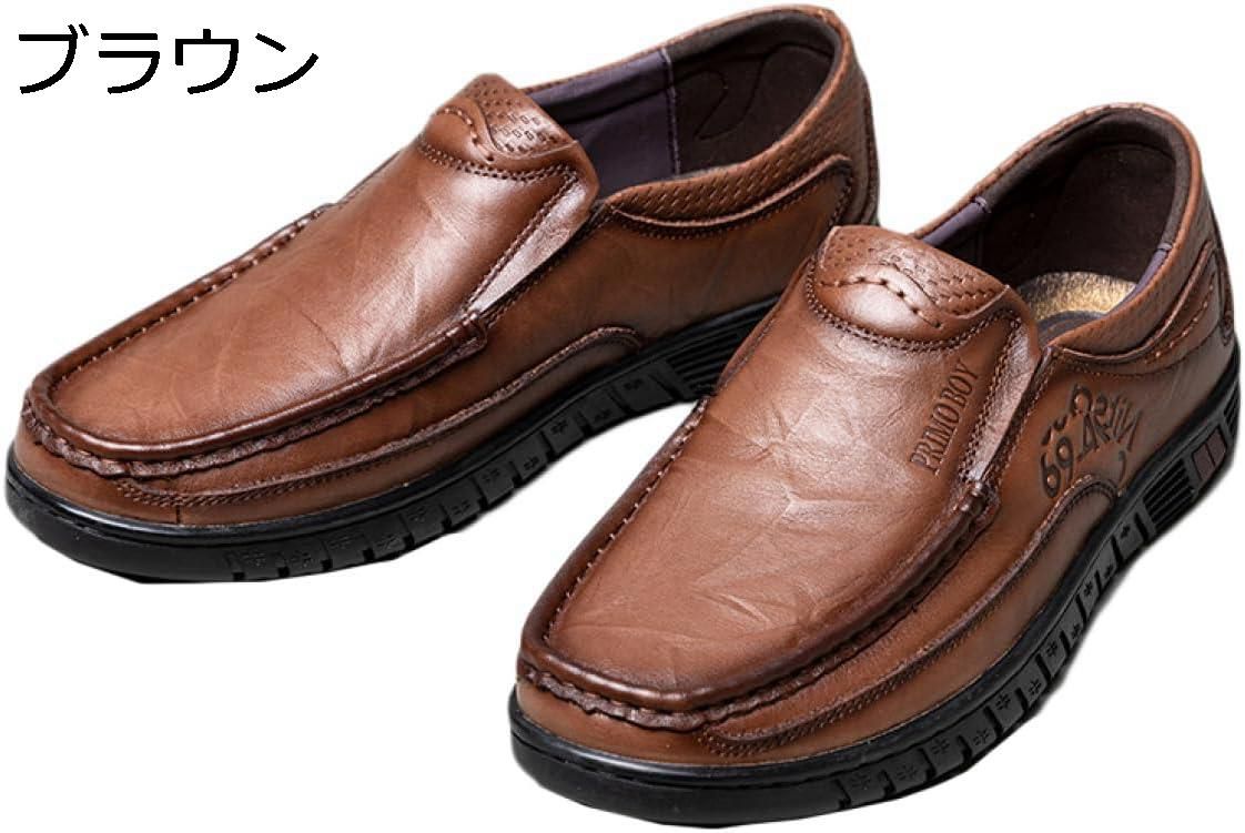 ドライビングシューズ メンズ ビジネス 紳士靴 ローファー スリッポン モカシン デッキシューズ 滑り止め 通勤 仕事用 モカシンシューズ 蒸れない 防臭 通気 軽量 紳士靴 小さいサイズ お洒落 ドレスシューズ 春 夏 comsys-r-10093599 Nartooston サンプル画像2