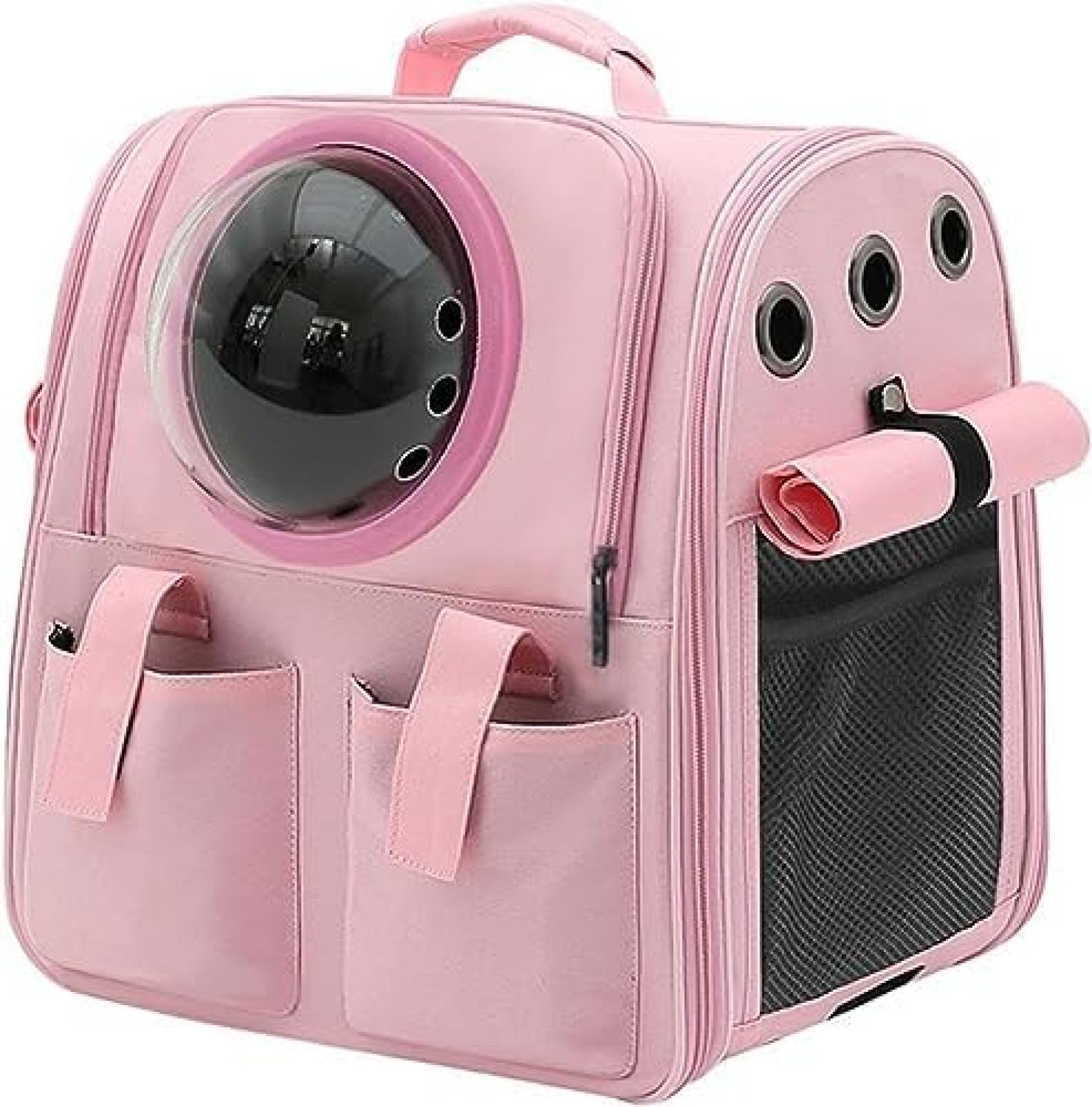 　　　 ◆◇◆売れている秘密◆◇◆ 1.素材：900D オックスフォード生地 + ポリエステル。 猫用バックパックの外側は高密度キャンバス素材で作られ、内側はポリエステルで作られています。 ショルダーデザインは厚みがあり、調節可能なストラップで重さを均等に分散し、疲れにくい設計です。 大容量：猫が快適に移動できるように、内部設計が広くなっています。安定感があり、転倒しにくいです。 便利な収納袋：大型の収納袋が正面にあり、リードやおもちゃ、おやつ、おむつなどを簡単に収納できます。 　　　◆◇◆注意事項◆◇◆ご覧のモニターの環境、撮影環境により実物と色味が異なって見える場合がございます。湿った状態で他のものと擦り合わせると色が移る恐れがあります。濃色品の洗濯時は、白色、淡色と分けて洗ってください。説明 宇宙カプセルデザインの多目的ペットバックパック - 小型犬?猫のための旅行用リュック1.素材：900D オックスフォード生地 + ポリエステル。 快適なデザイン：厚みのあるショルダーデザインと調節可能なショルダーストラップで、重力を均等に分散し、猫の負担を軽減します。 安全性：バックパックの内部設計は広く、猫が自由に姿勢を変えることができるため、転倒の心配がありません。 大容量：正面に大型の収納袋がついており、リードやおもちゃ、おやつ、おむつなどを簡単に収納できます。