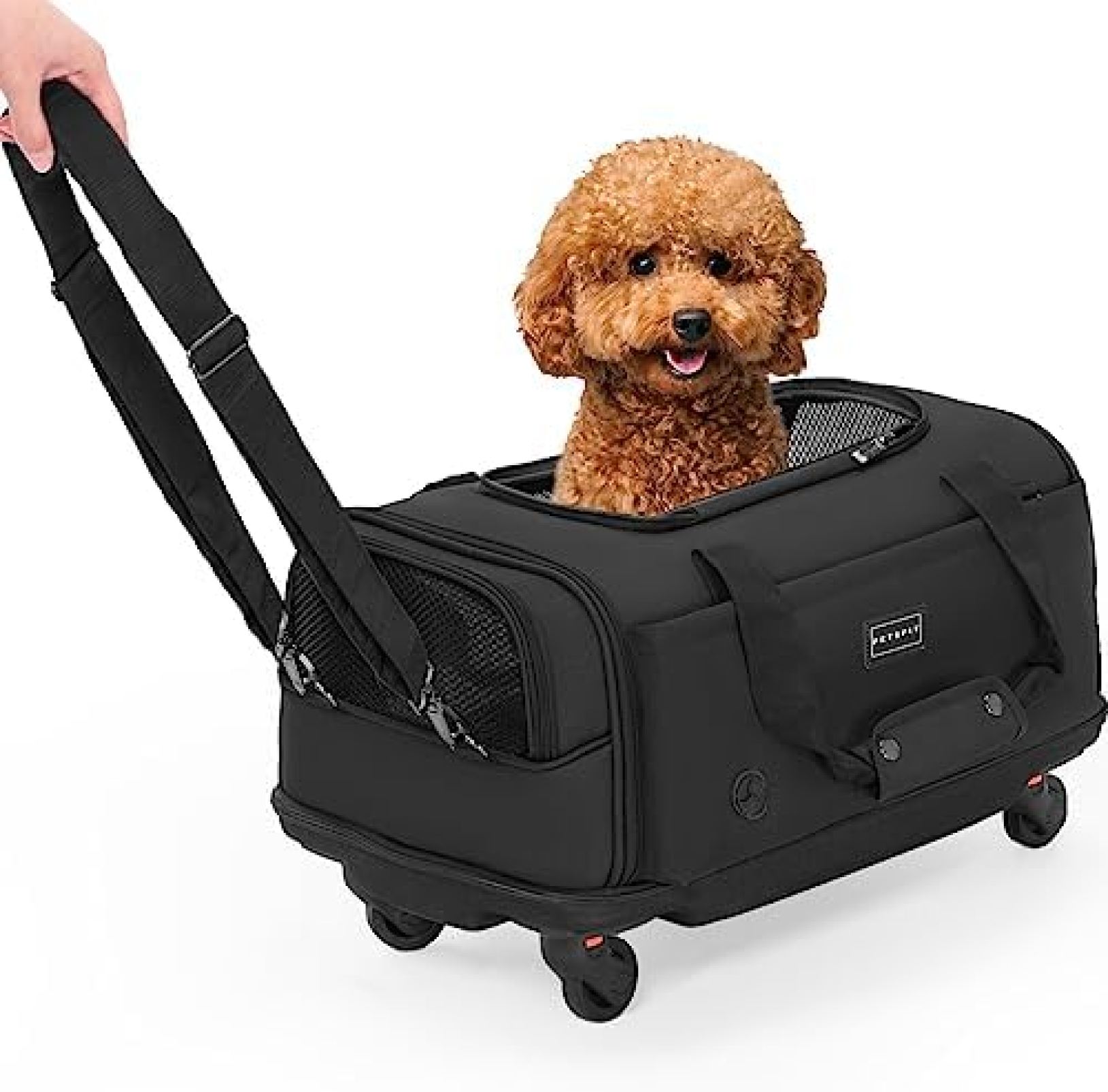 　　　 ◆◇◆売れている秘密◆◇◆ 【ペットキャリーサイズ】本体サイズ:51.5*32.5*30cm 重さ：2.1kg 、9kg以内の小型および中型ペット用に設計されています、重量に基づいてキャリアを選択しないでください。 キャリアサイズを選択する際には、ペットの長さと身長を参照してください。 【航空会社承認のキャリー】国内線でのご利用が可能な航空会社承認されたデザイン。ペットと一緒に飛行機に乗る際は、リラックスしてご搭乗いただけます。 【多機能ペットキャリー】底部が取り外し可能で、キャスター袋やトイレ袋取り口が付いています。さらに、固定キャスターと自在キャスターが付いて動きやすさを実現。 【優れたキャスター】引っ掛かりが少なく、引っ張っても動きやすい固定キャスターと自在キャスターの設計。安定した移動が可能です。 【通気性に優れたメッシュ】四方にメッシュ素材を使用し、空気の循環と通気性に優れています。ペットの様子が分かりやすく、安心してご利用いただけます。 　　　◆◇◆注意事項◆◇◆ご覧のモニターの環境、撮影環境により実物と色味が異なって見える場合がございます。湿った状態で他のものと擦り合わせると色が移る恐れがあります。濃色品の洗濯時は、白色、淡色と分けて洗ってください。説明 ペットキャリー - 空気穴付きキャスター付きキャリーケース - 犬と猫のための便利な旅行用キャリーケース【ペットキャリーサイズ】本体サイズ:51.5*32.5*30cm 重さ：2.1kg 、9kg以内の小型および中型ペット用に設計されています、重量に基づいてキャリアを選択しないでください。 キャリアサイズを選択する際には、ペットの長さと身長を参照してください。 多機能デザイン：キャリアの底部は取り外し可能で、キャスター袋やトイレ袋取り口を備えています。 優れたキャスター：固定キャスターと自在キャスターがついており、引っ掛かりにくく、スムーズに移動できます。 通気性抜群：四面にメッシュ素材を採用し、空気の流れを良くし、ペットの様子を確認できます。 安心のサイズ選び：キャリアサイズを選ぶ際には、ペットの長さと身長を参考にしてください。9kg以下のペットに最適なサイズです。