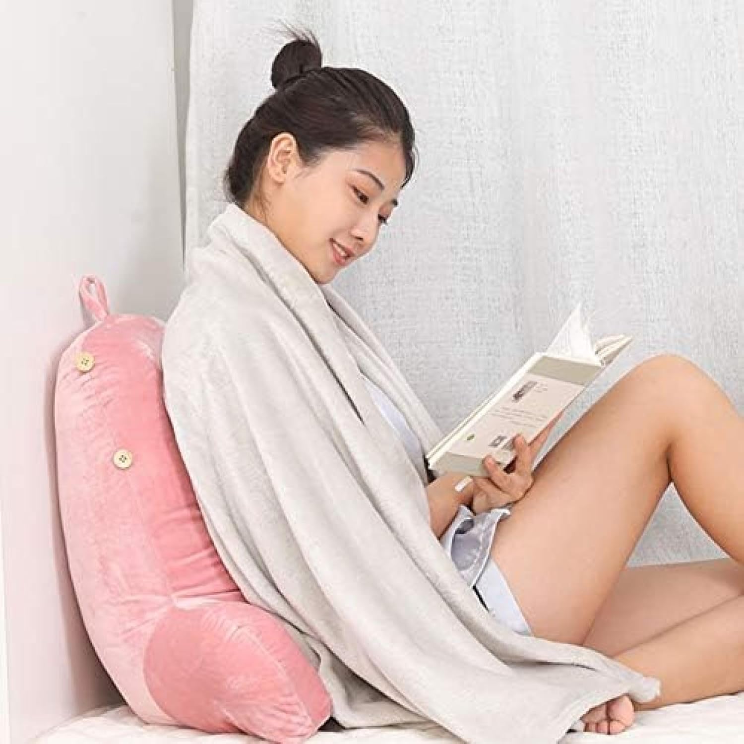 椅子 腰枕 枕 クッション 高反発 背もたれ 脚上げ 足上げ プレゼント用 二人掛け ...