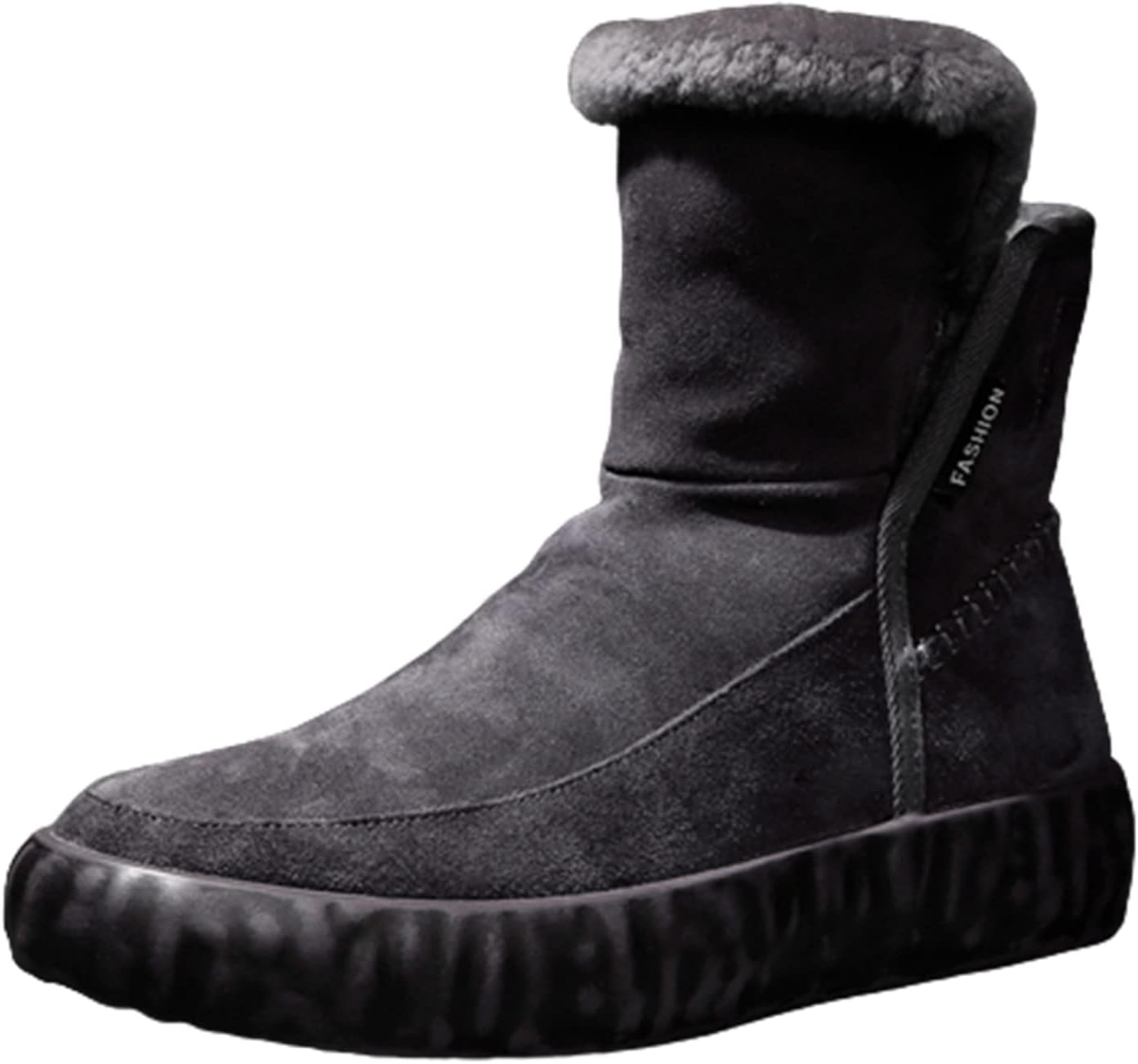 スノーブーツ スリップオン レザー スエード マット生地 ムートンブーツ 厚底 モフモフ 綿雪靴 メンズ winter snow boots 冬靴 ファー 本革 履きやすい 雪対応 保温 防寒 ふわふ