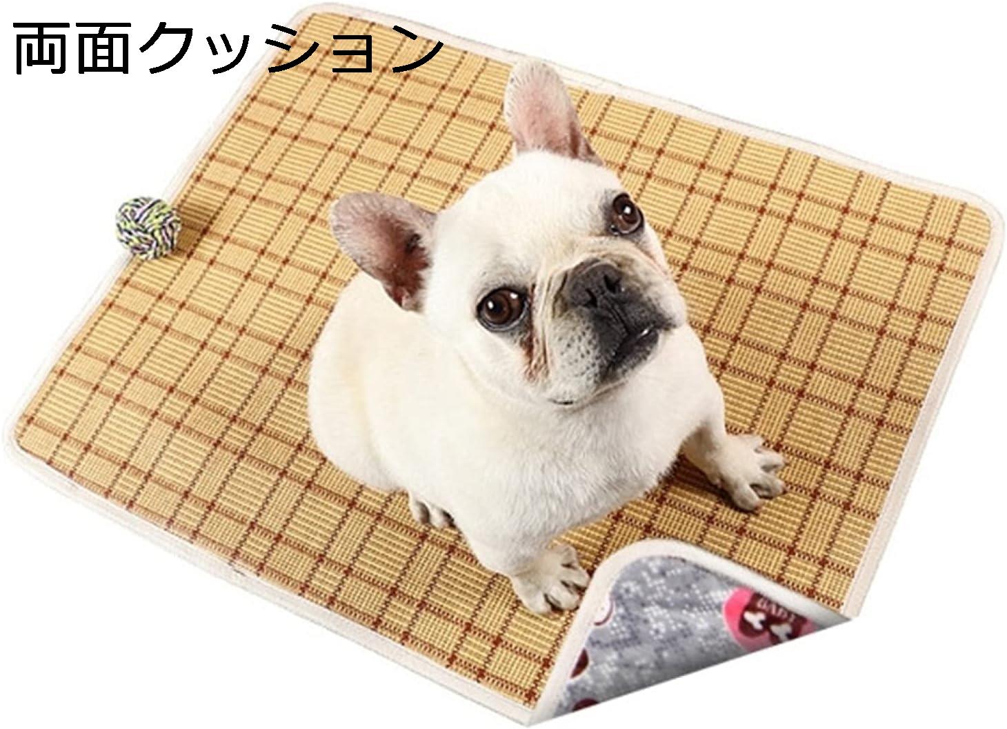 ペットベッド　長方形　通年利用　小型動物　中型犬　猫犬兼用マット　クッション　犬ベッド　四角　耐久性　通気　暖かい　猫ベッド　耐噛み　おしゃれ　冷感　ひんやり　両面テープ