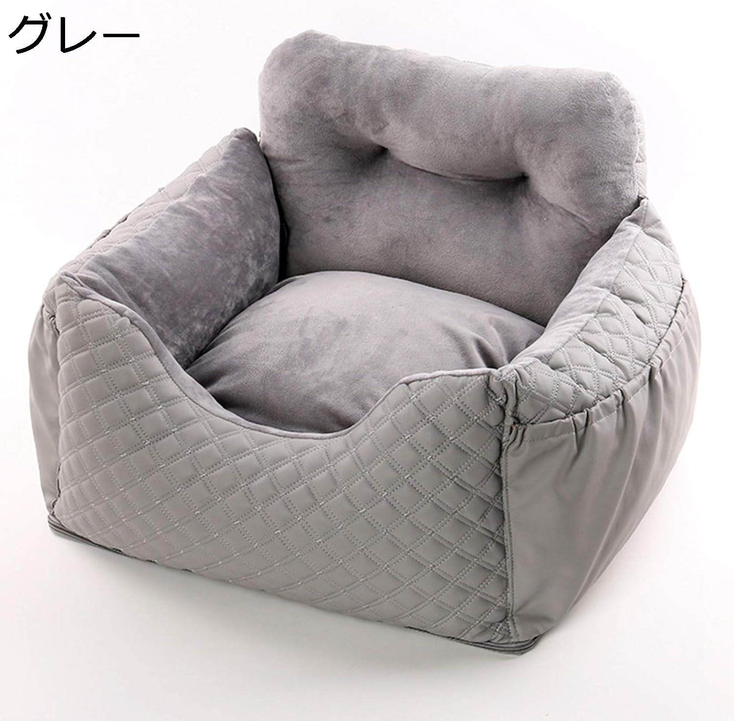 ペット用 ドライブシート ペットベッド ペットソファー 飛び出し防止リード＆フック付 お手入れ簡単 清潔 通気 ボックス 車用ペットシート カー用品 助手席用 滑り止め 車載用 取り外し 犬用カー用品