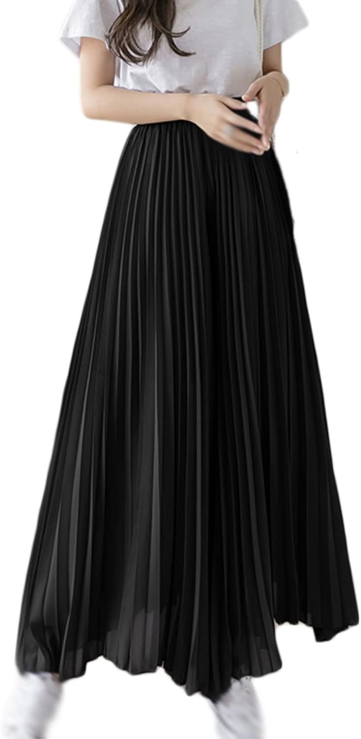 　　　 ◆◇◆売れている秘密◆◇◆ 【サイズ（cm）】S　パンツ丈：79　ウエスト：58-96 M　パンツ丈：80　ウエスト：60-98 L 　パンツ丈：82　ウエスト：63-104 XL　パンツ丈：83　ウエスト：66-108 2XL　パンツ丈：85　ウエスト：70-112 3XL　パンツ丈：86　ウエスト：76-116 4XL　パンツ丈：87　ウエスト：80-120 5XL　パンツ丈：88　ウエスト：84-125 6XL　パンツ丈：88　ウエスト：88-130 商品には個体差がございますので、若干のサイズ誤差は予めご了承下さい。 ひらひらと軽やかなシフォンプリーツ素材。 透け感のあるエアリーな生地が、 動きに合わせてふんわり揺れて涼し気な印象に。 ウエストはゴム仕様で楽チン たっぷり生地を使ったワイドシルエットは、 体系カバーもOK。 横に伸びるストレッチ素材で、動きやすいのも嬉しいポイント。身体のシルエットを美しく魅せてくれるだけでなく、動きやすさもバツグンです。しっかりきれいめに履けるのに着心地で楽に履いて頂けます。 生地をたっぷりと使っているので、歩くときの美しさが違います。涼しげな表情の生地ですが、二枚重ねなのでほどよいボリューム感があり、春〜秋と長くコーデを楽しめます。いろんなシーンにも活用できます。 10代、20代、30代、40代、50代、60代と年代問わず愛用できるシンプルワイドパンツです。通学、旅行、カジュアル、日常、普段着、部屋着、スポーツウェア、フィットネス服、海など様々な場面に着用頂けます。 　　　◆◇◆注意事項◆◇◆ご覧のモニターの環境、撮影環境により実物と色味が異なって見える場合がございます。湿った状態で他のものと擦り合わせると色が移る恐れがあります。濃色品の洗濯時は、白色、淡色と分けて洗ってください。説明 -