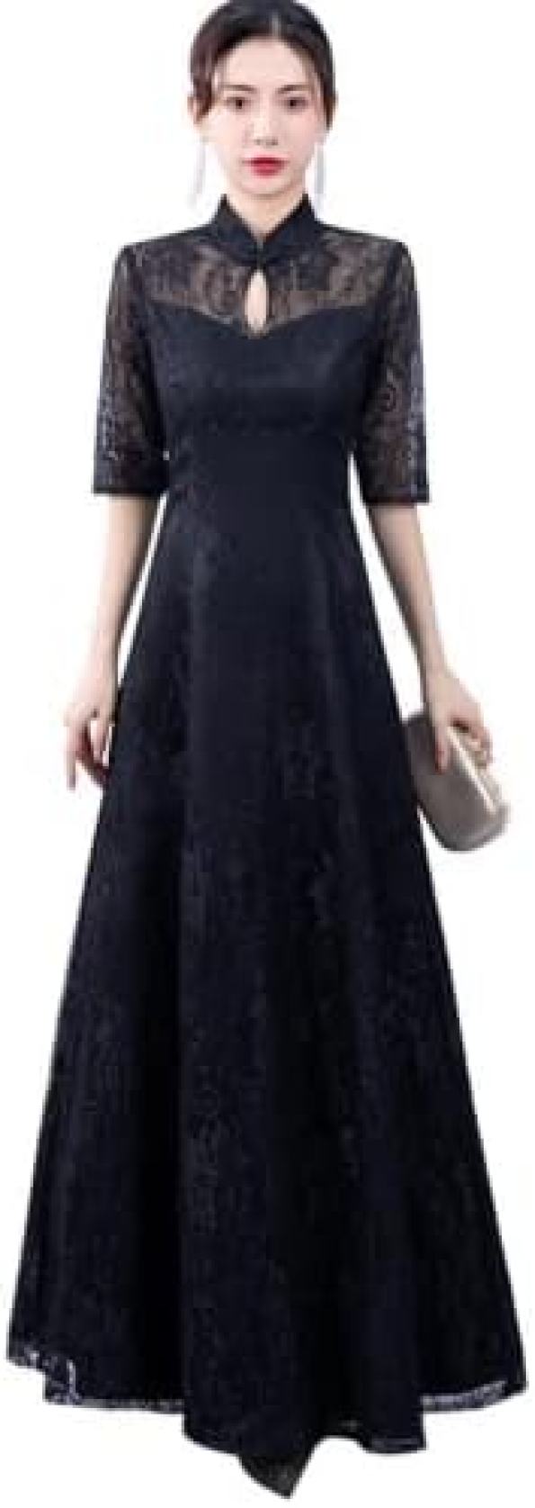 　　　 ◆◇◆売れている秘密◆◇◆ 新品！魅惑のイブニングドレス！体型をカバーしつつ、スタイルアップも叶います。 ピアノ発表会や結婚式、二次会にもぴったり！おしゃれなブラックパーティードレス。 母親にもおすすめ！ウェディングやお呼ばれシーンでも活躍。豪華なデザインで華やかさを演出します。 レース素材が上品で女性らしい印象を与える、ロングワンピース。着痩せ効果も抜群！ 高級感溢れるイブニングドレスで、パーティーを華やかに彩りましょう。 　　　◆◇◆注意事項◆◇◆ご覧のモニターの環境、撮影環境により実物と色味が異なって見える場合がございます。湿った状態で他のものと擦り合わせると色が移る恐れがあります。濃色品の洗濯時は、白色、淡色と分けて洗ってください。説明 エレガントなブラックレースのロングイブニングドレス - 演奏会やお呼ばれに最適なワンピース パーティードレス専門店が選ぶ！イブニングドレス ブラック レース ロング ワンピース。体型カバー＆着痩せ効果で大人気！ ピアノ発表会や結婚式、二次会にもおすすめ！高級感溢れるデザインで煌びやかなパーティーを演出。 母親にもお勧め！ウェディングドレスやお呼ばれドレスとしても絶妙にマッチ。上品で華やかな印象を作り出します。 レース素材が魅力的なイブニングドレス。大人の女性にふさわしいシックなスタイルで注目度抜群！ 着用するだけで自信が満ちてくる！着痩せ効果が嬉しいイブニングドレス。洗練されたスタイリッシュさで周囲の視線を独占。