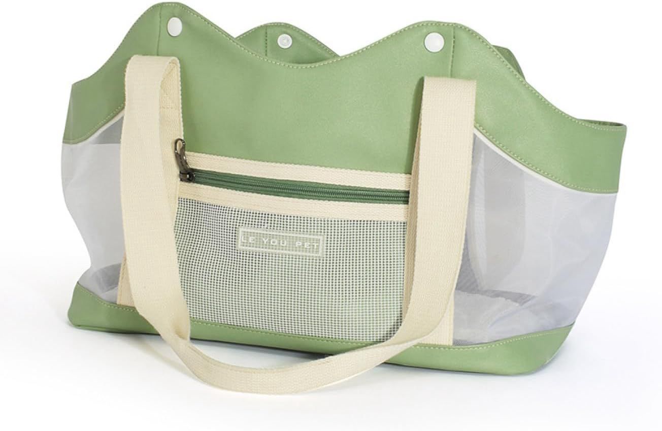 【10％OFFクーポンあり】ペット ショルダーバッグ バックパック ペットキャリーバッグ グリーン 小型犬 猫用 M 2way ペットバッグ キャリー バッグ トート ペット用バッグ 車載 旅行 アウトドア 通院 災害避難用 通