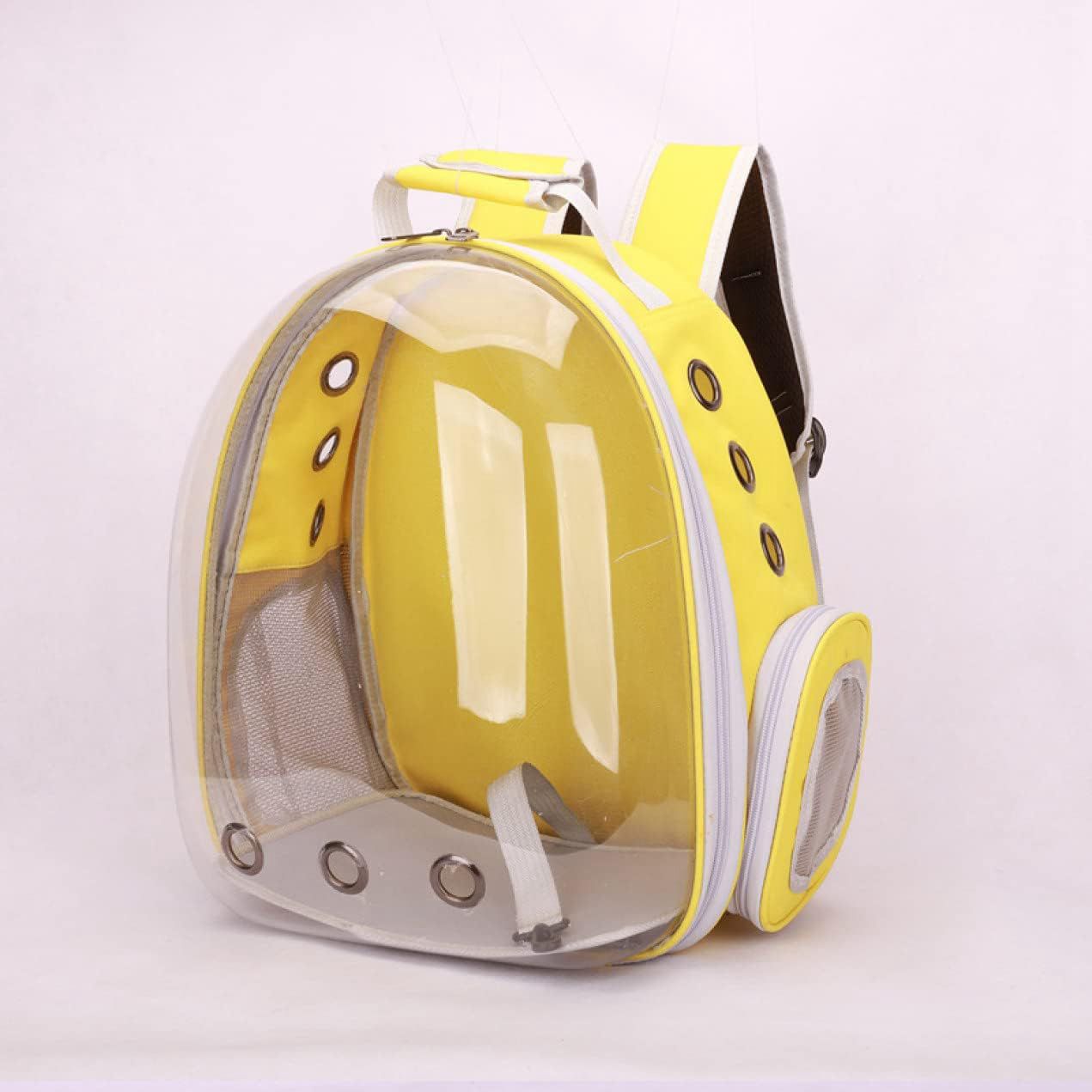 　　　 -------商品詳細------- □【サイズ】サイズ：33*28*42CM（猫：推奨体重6.5kg以下、犬：推奨体重5kg以下）。【対象】：推薦ペット種類：猫?小型犬?うさぎ?小型ペットなどに適用します。 □【通気性抜群】品質を厳格に審査し、見た可愛いだけではなく、ペットの安全と快適性も大切にします。巧みなデザインは、通気性を重視し、通気孔＋側面メッシュの通気デザインで、背中と接する面は汗対策のメッシュクッションデザイン。耐用性が高くて、通気性が抜群で、十分な空気循環を提供し、ペットが快適に呼吸できるようにします。 □【良いデザイン】真ん中に大きな透明な窓が付き、ペットは外の景色を存分に眺めます。飼い主もいつでもペットの状態を確認でき、安心です。ユニークな外観で、宇宙飛行士のようなペットたちの様子を見て、可愛て気持ちも良くなります。 納期について、お支払い確定後在庫のある商品は通常7〜10営業日ほどでのお届けとなります。祝日になると出荷時間が少し遅くなります。ご理解をお願い致します。 □【お出かけに最適】車のシート、ペットキャリーバック、手持ちバック、ショルダーバッグなどに利用いただけます。電車や車等のドライブ、アウトドアの旅行、獣医への定期健診、航空便のシーンにも大活躍します。 □【品質保証】弊店のペットキャリーバッグは出荷前に厳しい品質検査を行いました。ペットや人の健康のために、安全無毒、刺激がない素材を採用します。説明 ペットキャリーバッグ 猫キャリー 犬猫兼用 宇宙船カプセル型 犬リュックサック 旅行ペットバッグ 透明 顔出し 通気性 大容量 耐久性 安全性 ◆サイズ：33*28*42CM（猫：推奨体重6.5kg以下、犬：推奨体重5kg以下） ◆推薦ペット種類：猫?小型犬?うさぎ?小型ペットなどに適用します。 □通気性いい 通気孔＋側面メッシュにより空気の循環を確保できます。背中と接する面は汗対策のメッシュクッションデザイン。耐用性が高くて、使いやすくておしゃれなペットバッグです。 □デザイン 透明カバー付き、明るく快適な視野があり、ペットは外の景色を存分に眺められます。ペットは安心して外を静かに観察できます。両手を解放して、ペットの重量感を軽減で、ユニークな外観で、宇宙飛行士のようなペットたちの様子を見て、そんな姿にも癒されます。 □多用途 収納と持ち運びもとても便利です。車の座席に固定するだけでなく、リュック機能付き、肩をかけても使用することができます。お出かけ、散歩、旅行、通院、出張、防災、引越、乗車、外出時など持ち運びしやすく幅広く活躍します。 □ご注意： 1、ご購入前にペットのサイズを測り、適切な大きさを選択してください。 2、ペットの身体を拭いてからご使用ください。 3、使い始めの頃は、環境に慣れされるために餌をあげるなどあやしてみてください。 4、バッグの中には首輪を引っ掛けることのできる部分があります。 5、内側はブラシなどで洗浄可能です。
