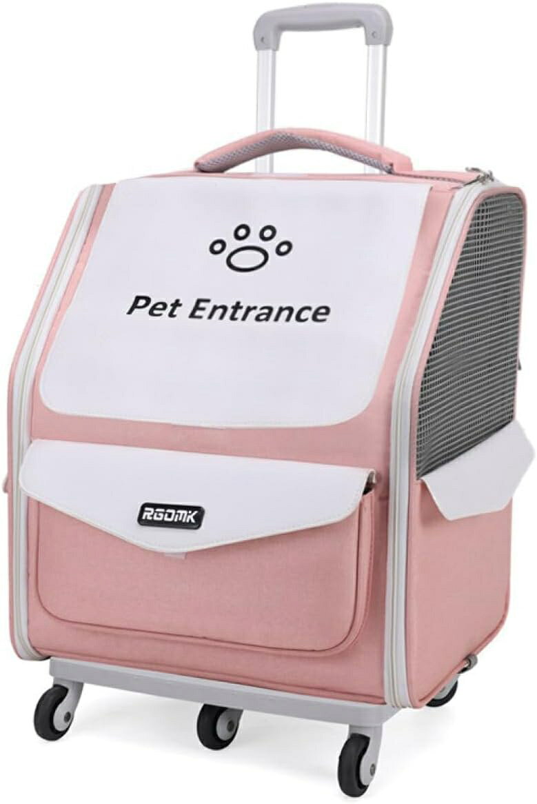 　　　 -------商品詳細------- ★コンパクトで折りたたみ可能な犬用旅行キャリア。猫、子犬、ウサギなどの小型ペットに適しています。 ★ペットと散歩、旅行やドライブ、ペットを連れて病院やレストランを訪れる時、使い方は様々です。 ★通気性を重視したデザインで、十分な空気循環を提供しワンちゃん、猫ちゃんの呼吸を阻害しません。 ★リュックタイプのペットキャリーバッグですので、両手がフリーになり非常に便利。持ち運びも簡単。簡単で清洗できます。 ★ペットを長時間バッグの中に入れた状態にしないで下さい。ご使用時は常にペットの状態に注意して下さい。説明 ペットキャリーバッグ キャスター付き 旅行、散歩、通院など、犬や猫の長距離移動に最適。 犬の散歩、猫の移動、犬や猫の介護に大変便利です。 電車、自動車、地下鉄など、まさに最高のペットキャリアの1つです。 【通気性が良い】 通気メッシュで通気性がよく、ペットが快適に呼吸できるようにします。 【キャスター付き】 長時間持つのは大変です。そんな時はキャスター付きキャリーバッグとしてご使用ください。 ペットリュック 階段や悪路では便利なペットキャリーリュックにもなります。 【丁度良いサイズ】 2匹の猫や小型犬が仲良く入れます。 【多用途】 ペットの出入りも楽々で、お出かけ、旅行、通院にも最適です。脱走することも防止できます。 ご注意: 1. サイズについて、ワンちゃんやネコちゃんの個体差によりサイズが異なります。サイズは少しゆとりをもってお選びください。 2. 実物の色をできるだけ表示するようにしていますが、撮影状況、PC環境により色合いが多少異なる場合がございます。ご了承ください。 検索キーワード: ペットキャリーケース キャスター付き 猫 大型 2匹用 小型犬 犬 大きめ ペットキャリーバッグ ペットキャリー お出かけ 移動 キャリー ペット 犬キャリーバッグ 夏 可愛い 小動物 うさぎ おでかけペットキャリー キャリーバッグ 犬用ソフトクレート キャリーケース ペットキャリーカート
