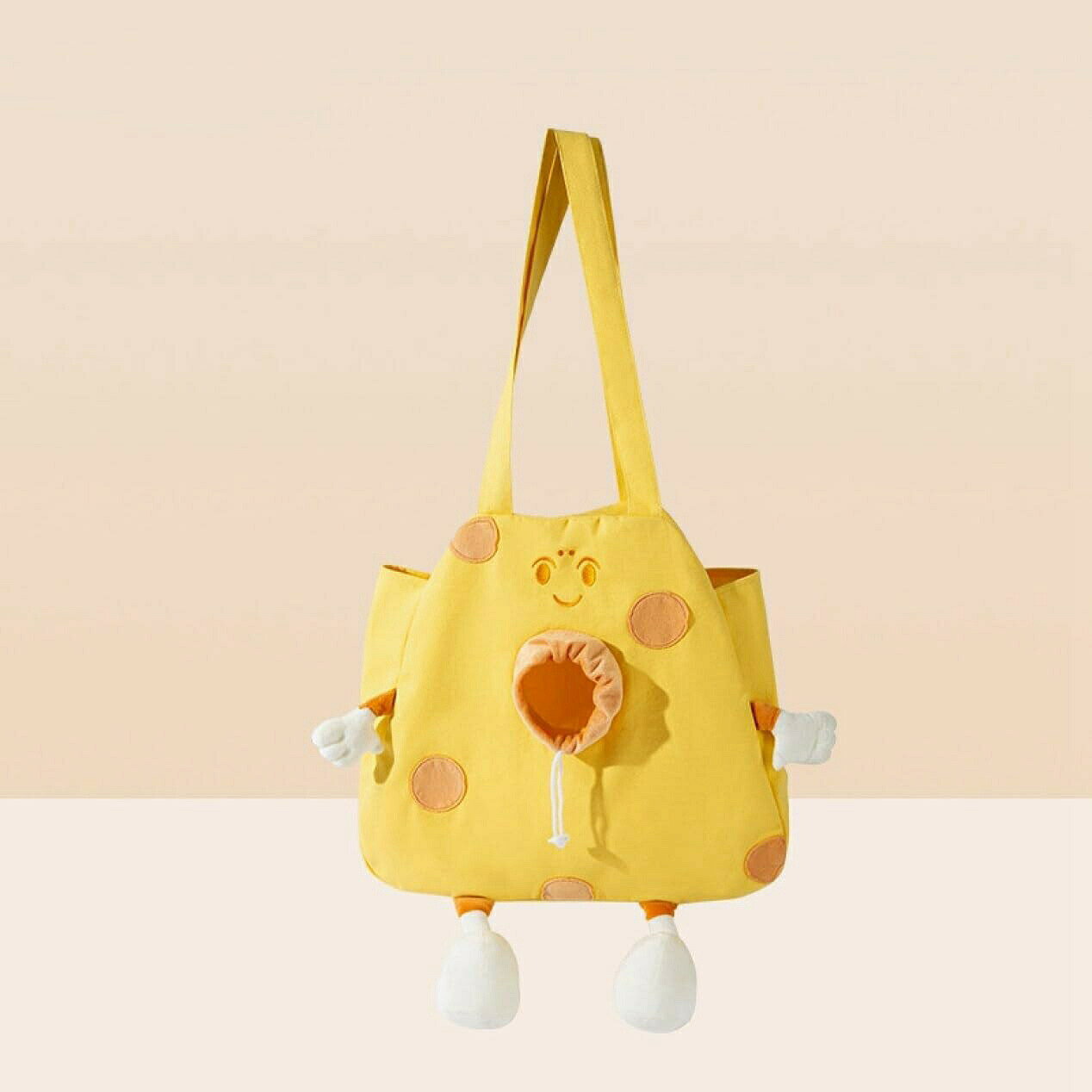 【10％OFFクーポンあり】猫 キャリー バッグ ペットキャリーバッグ 猫 イエロー 小型犬 ウサギ 小動物 折りたたみ トート型 手提げ 軽い 丈夫 通気性 ペット トートバッグ アウトドア M ポータブルキャリー 犬用ソフト