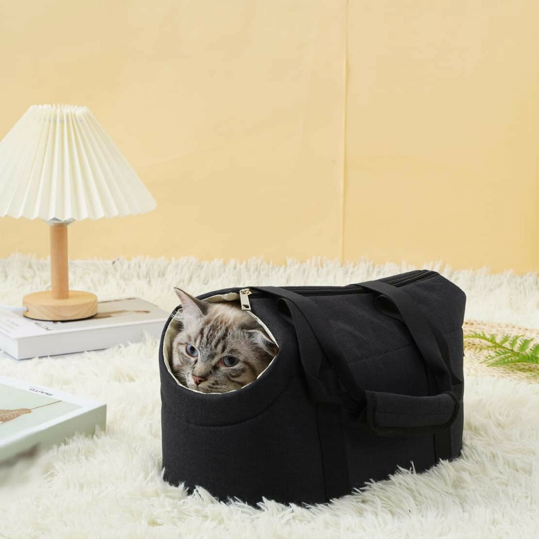 【10％OFFクーポンあり】ブラック ペットキャリーバッグ S ショルダー 小型 猫 犬 折りたたみ 軽量 犬キャリー バッグ 猫 きゃりーバッグ スリング 通気性 ペットショルダーバッグ 猫キャリー バッグ 旅行/通院/散歩/