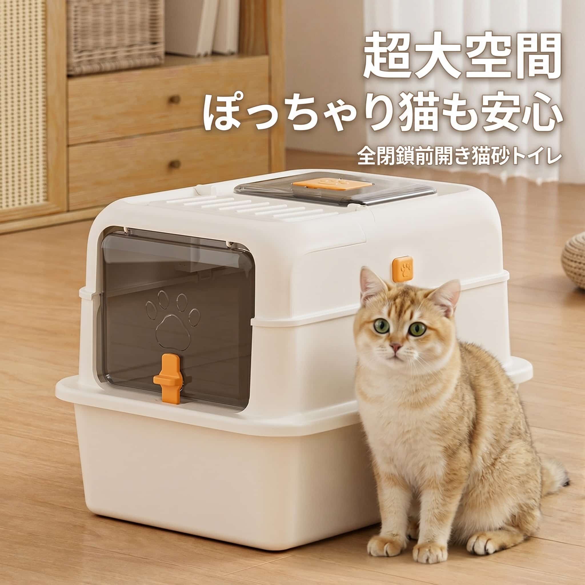 【10％OFFクーポンあり】猫トイレ 大型 猫用トイレ本体 多頭飼い フード付き ドー...