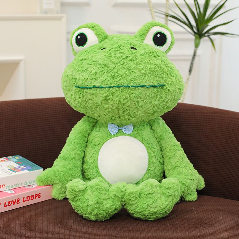 Nartoostonのカエル ぬいぐるみ 抱き枕 癒し系 ふわふわ もこもこ 大きい目 柔らかい 萌えグッズ 子供 大人 誕生日 ギフト プレゼント 贈り物 インテリア 添い寝 枕 部屋飾り おもちゃ 出産祝い 記念日 ク｜アングル2