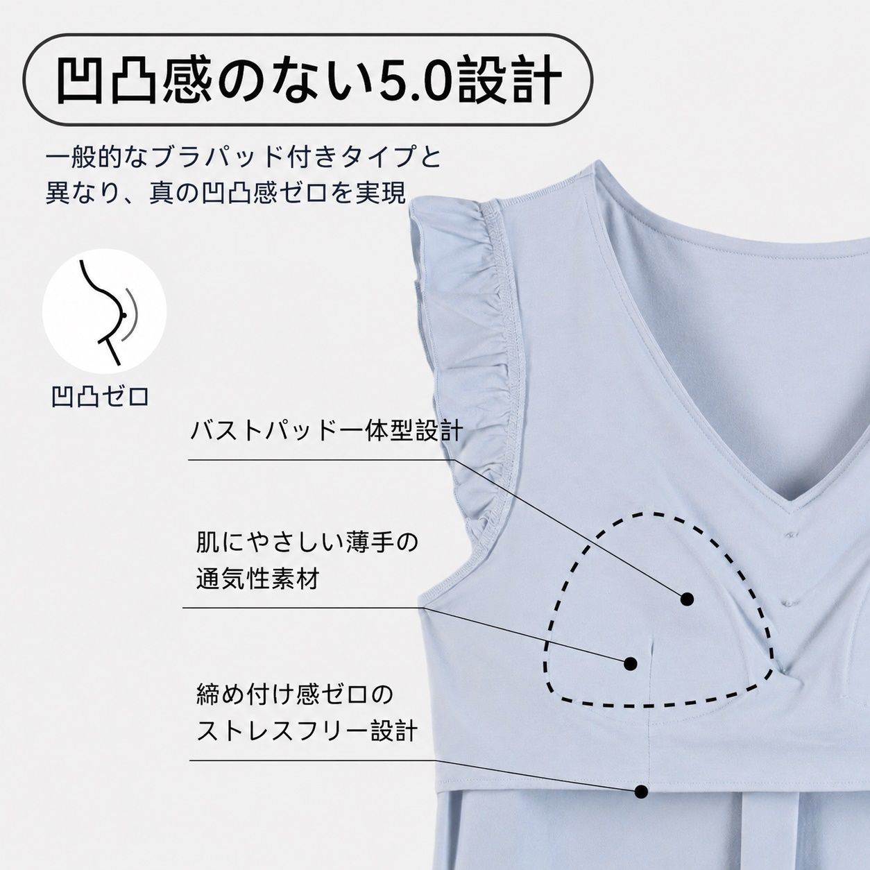 カップ付き ルームウェア レディース パジャマ ワンピース フリル ナイトウェア モ...