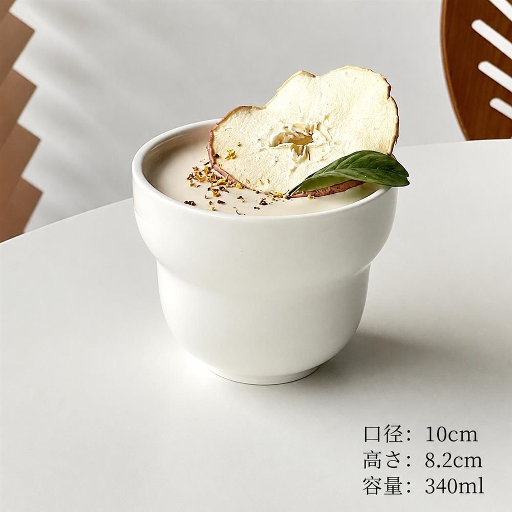 ぽってり マグカップ コーヒーカップ 陶磁器 340ml インテリア おしゃれ コップ 湯呑み 光沢 ツヤあり ティーカップ カフェ風 来客用 自宅用 デザートカップ ギフト
