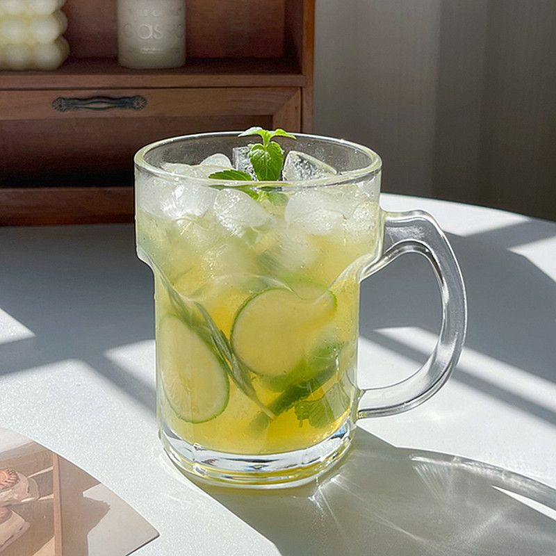 ジョッキ グラス 大容量 510ml 取っ手付き ガラスコップ 八角形 ビール ハイボール...