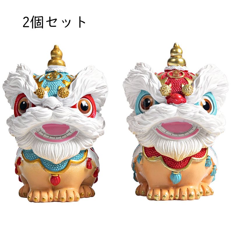 楽天市場】獅子舞 中国（置物｜インテリア小物・置物）：インテリア