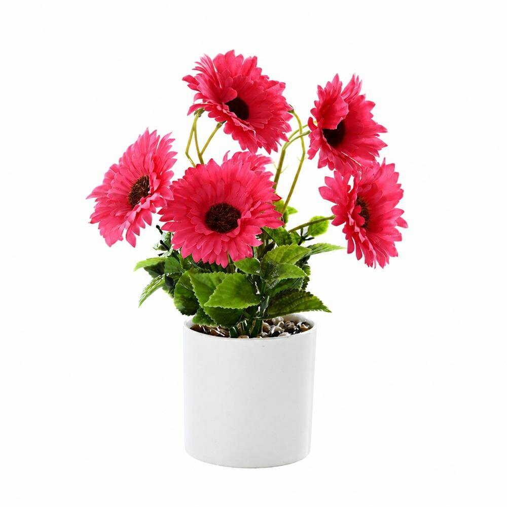 【まるで本物】 造花 鉢植え ガーベラ 芍薬 フェイクグリーン 観葉植物 ミニ 卓上 小さい おしゃれ インテリア 玄関 トイレ キッチン 洗面所 飾り 置物 リアル アーティフィシャルフラワー フェイクフラワー 枯れない お手入れ不要 水やり不要 虫が出ない 清潔 贈り物