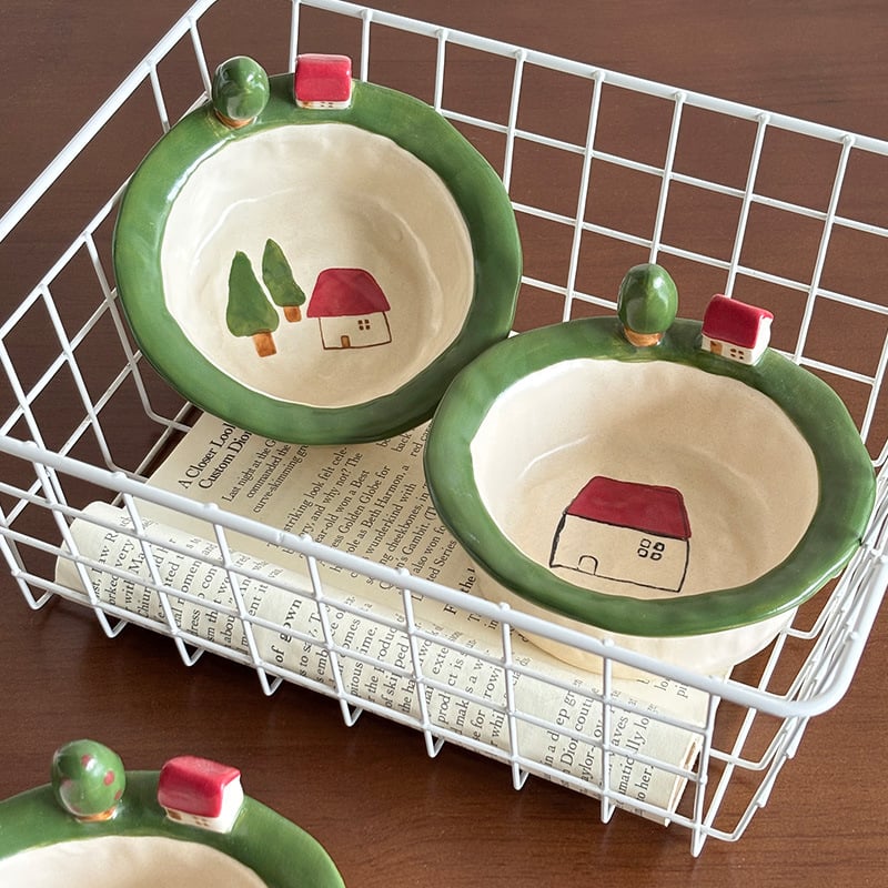 小鉢 陶器 手作り風 サラダボウル おしゃれ デザートカップ フルーツ皿 ヨーグルト...