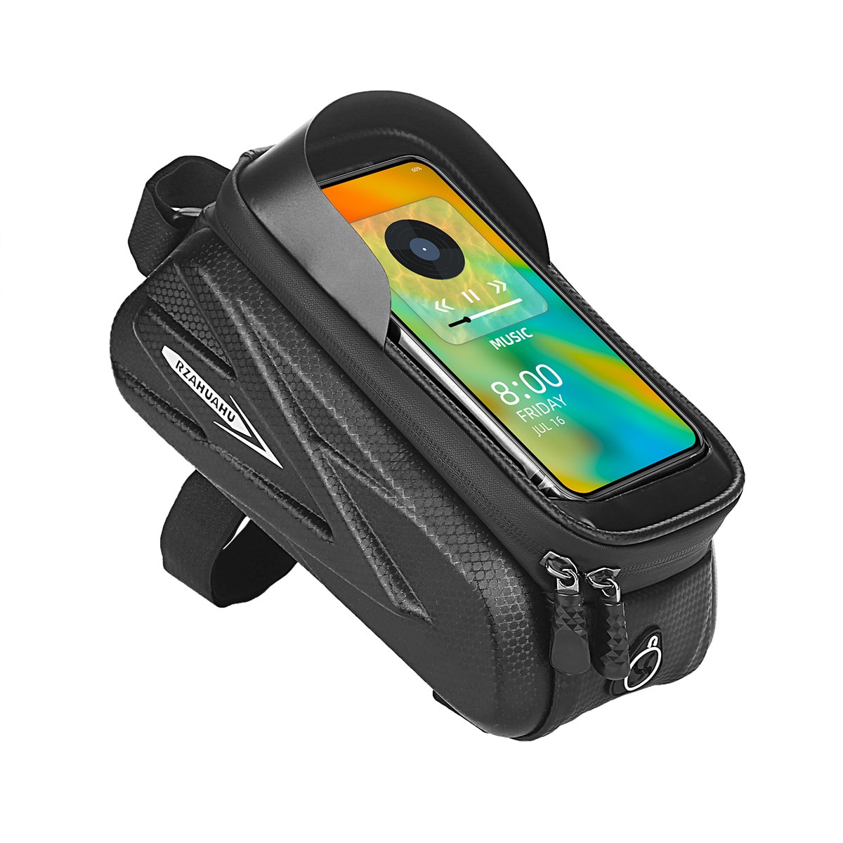 自転車 フレームバッグ トップチューブバッグ スマホ ホルダー ロードバイク 防水 大容量 遮光 耐衝撃 高感度 タッチ操作 サイクルバッグ 硬質 収納 ツールケース マウンテンバイク クロスバイク