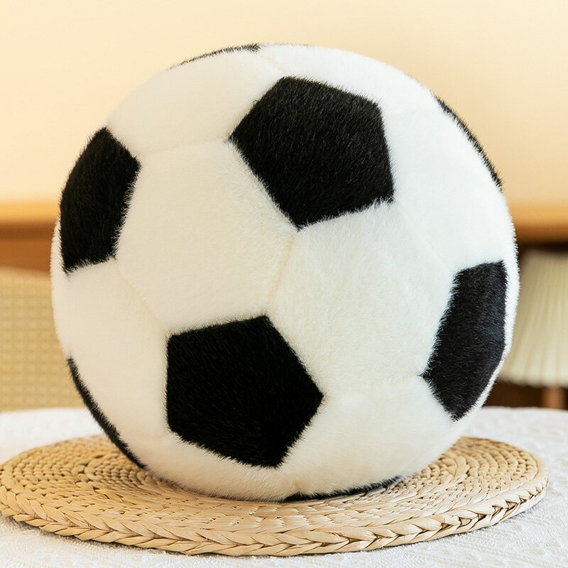 サッカーボール ぬいぐるみ 子供 幼児 赤ちゃん ふわふわ もこもこ 柔らかい 室内遊び インテリア 抱き枕 クッション プレゼント 誕生日 お祝い リアル スポーツトイ 安全 弾力性