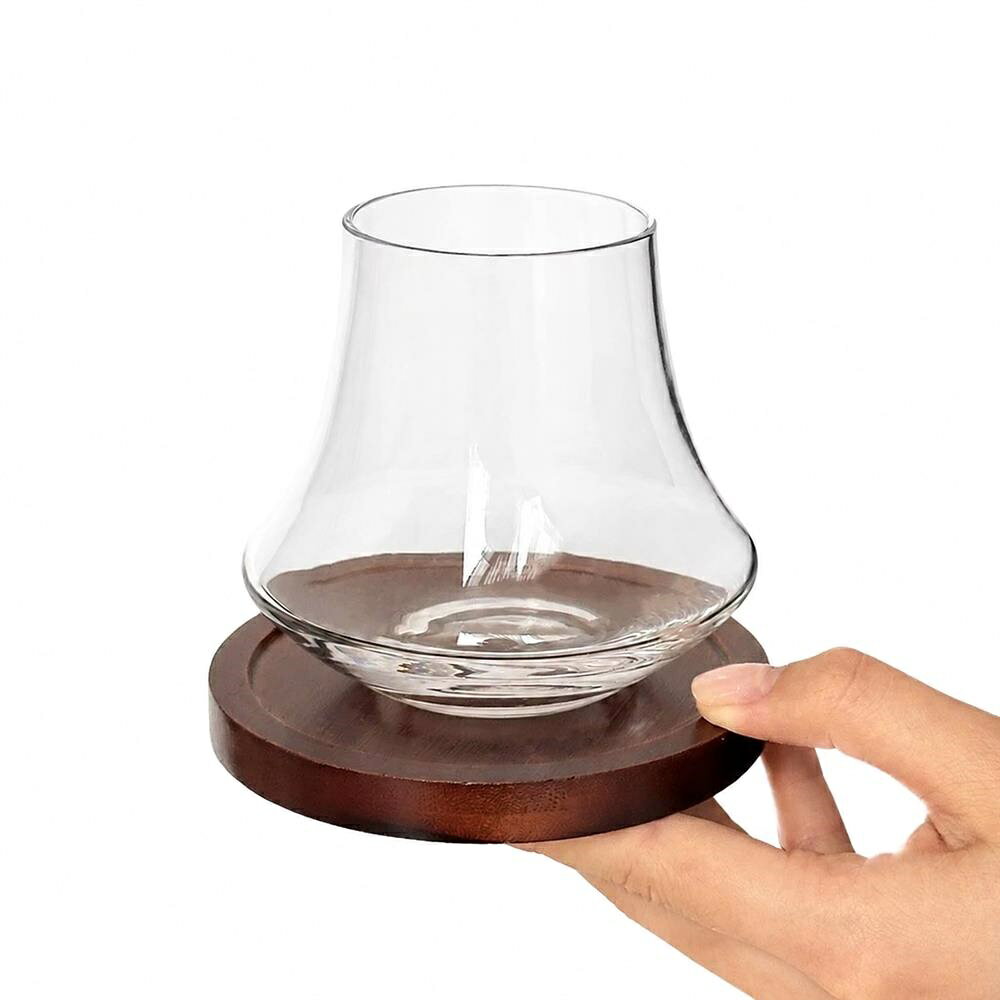 【富士山デザイン】ウイスキーグラス ロックグラス おしゃれ 木製コースター付 310ml 焼酎グラス 酒器 タンブラー コップ ガラスカップ コーヒーグラス ティーカップ 耐熱ガラス風 モダン 北欧 レトロ 和モダン 富士 山 家飲み 晩酌 宅飲み 父の日 プレゼント ギフト