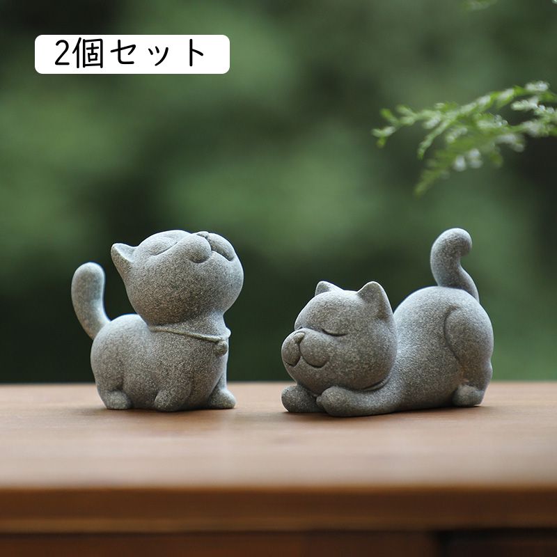 楽天市場】猫置物陶器の通販