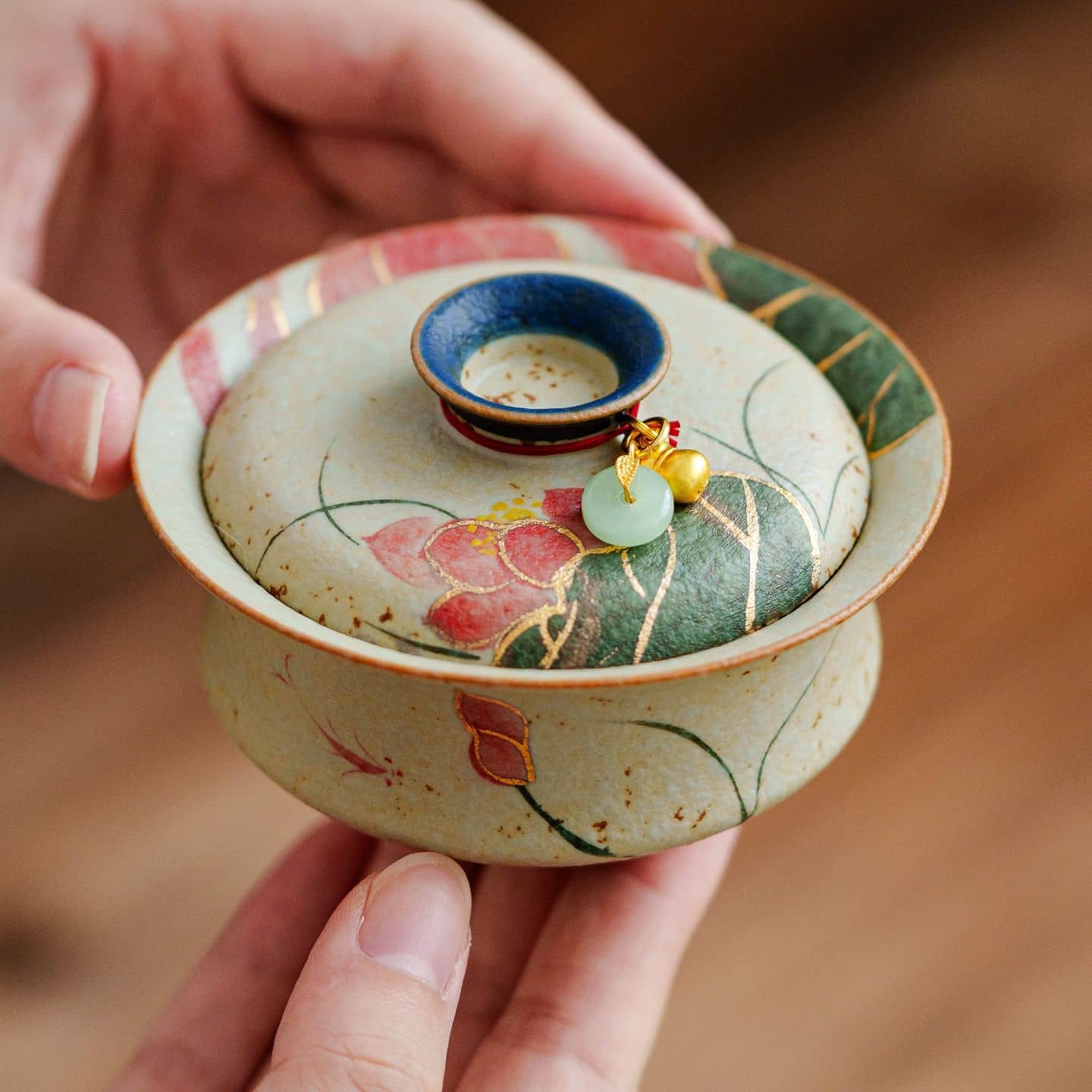 Rakuten - 蓋碗 中国茶器 陶磁器 湯呑み 手描き 錦鯉 蓮模様 ティーカップ 蓋付き 茶碗 功夫茶具 和モダン 伝統工芸 質感重視 贈り物 ギフト ティーセット レトロ アンティーク調 おしゃれ 上品 煎茶碗