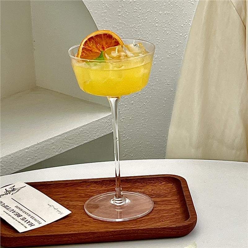 【おうちカフェ】カクテルグラス シャンパングラス マティーニグラス クープグラス デザートグラス ステムグラス 脚付き 広口 クリア ガラス コップ 食器 おしゃれ レトロ カフェ風 北欧風 韓国雑貨 映え 家飲み 宅飲み 女子会 パーティー パフェ アイスプリン