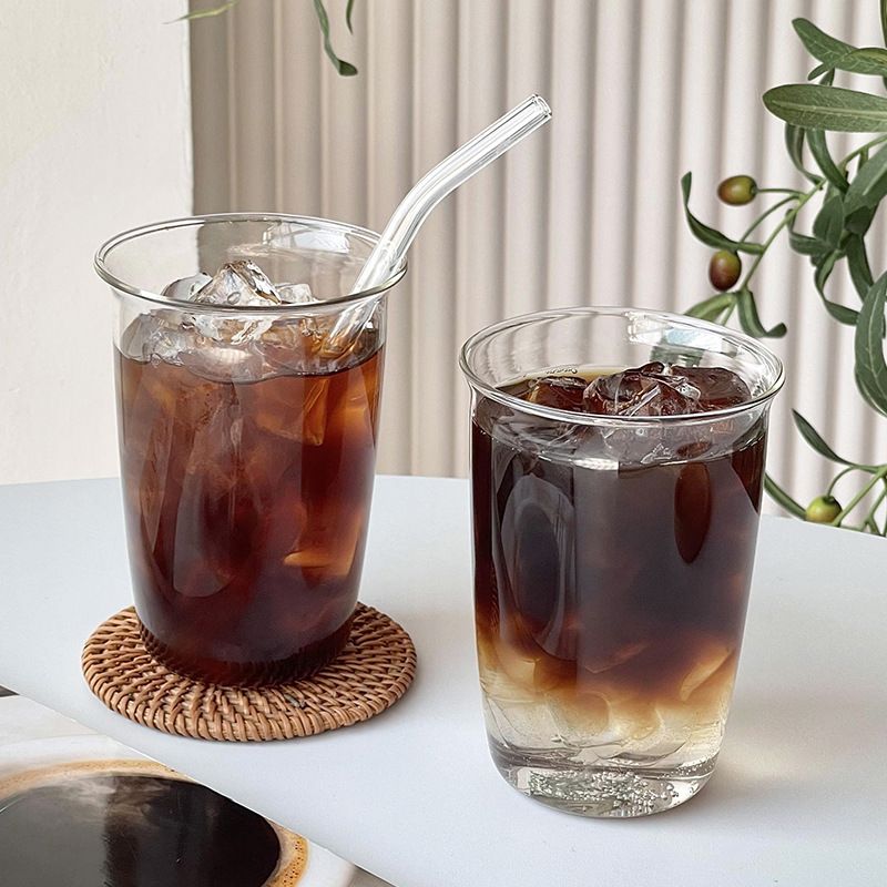 Nartoostonの【耐熱ガラス】コーヒーカップ おしゃれ グラス ティーカップ 325ml 340ml 広口 コップ 電子レンジ対応 食洗機対応 硝子 透明 マグカップ カフェ風 北欧 シンプル モダン デザートカップ ヨーグルト アイスコーヒー ホット アイス 兼用 来客用 インテリア 雑貨 ギフト｜アングル3