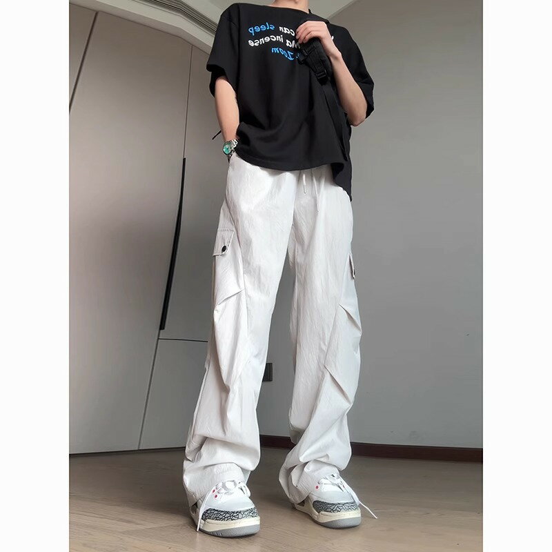 樂天商城 - カーゴパンツ メンズ ワークパンツ ワイドパンツ ゆったり ミリタリー ストリート カジュアル 多機能 ロングパンツ 太め 作業用 登山 アウトドア 春 夏 秋 冬 大きいサイズ 作業ズボン 軍パン