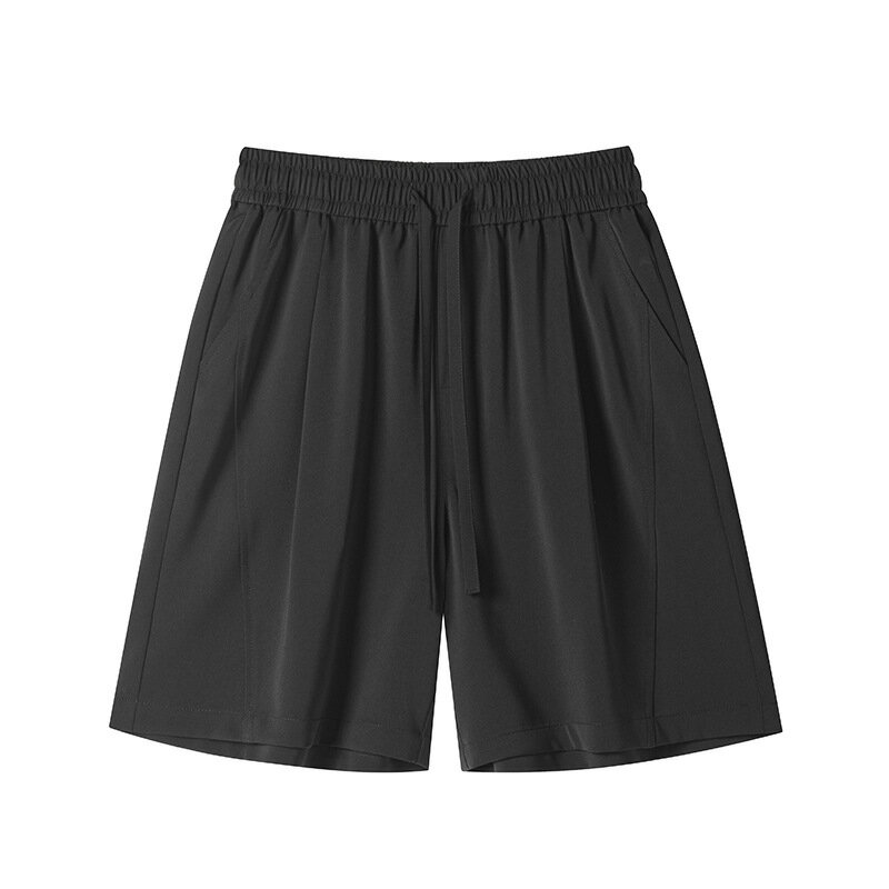 樂天商城 - ハーフパンツ ショートパンツ メンズ レディース 膝丈 5分丈 短パン 五分丈 半ズボン 吸汗速乾 ドライ 涼しい 蒸れない ゆったり ワイド 体型カバー ウエストゴム 紐 ドロスト 無地 スポーツ トレーニング 運動着 アウトドア キャンプ ルームウェア