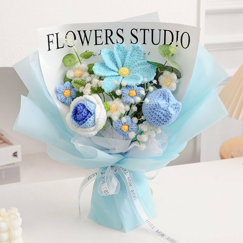 【枯れない花束】かぎ針編み 花束 編みぐるみ 手作り フラワーギフト 造花 アーテ...