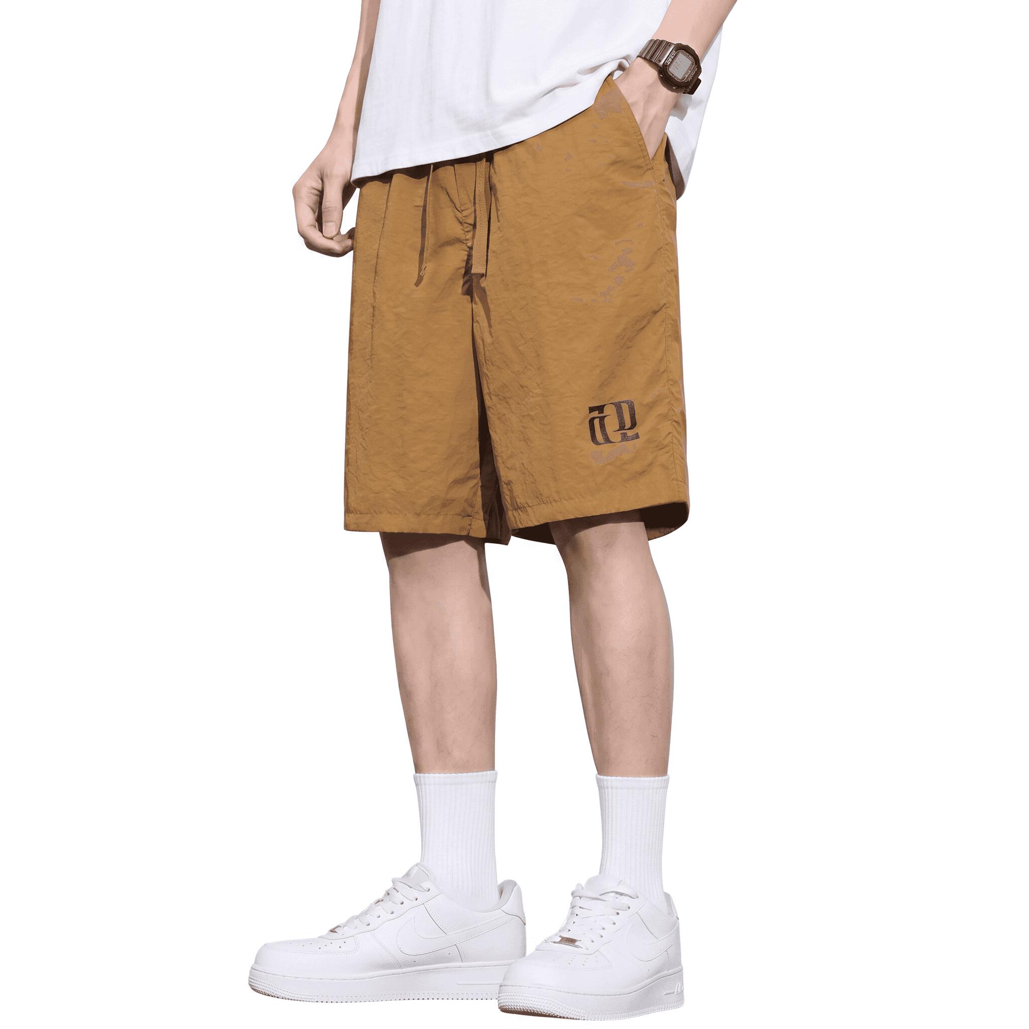 乐天商城 - 【接触冷感】 ハーフパンツ メンズ ショートパンツ 短パン 五分丈 ひんやり 涼しい 速乾 ドライ ボトムス ズボン ショーツ イージーパンツ ウエストゴム ドロスト ゆったり 体型カバー スポーツ アウトドア キャンプ ゴルフ 水陸両用風 ワンマイルウェア 部屋着