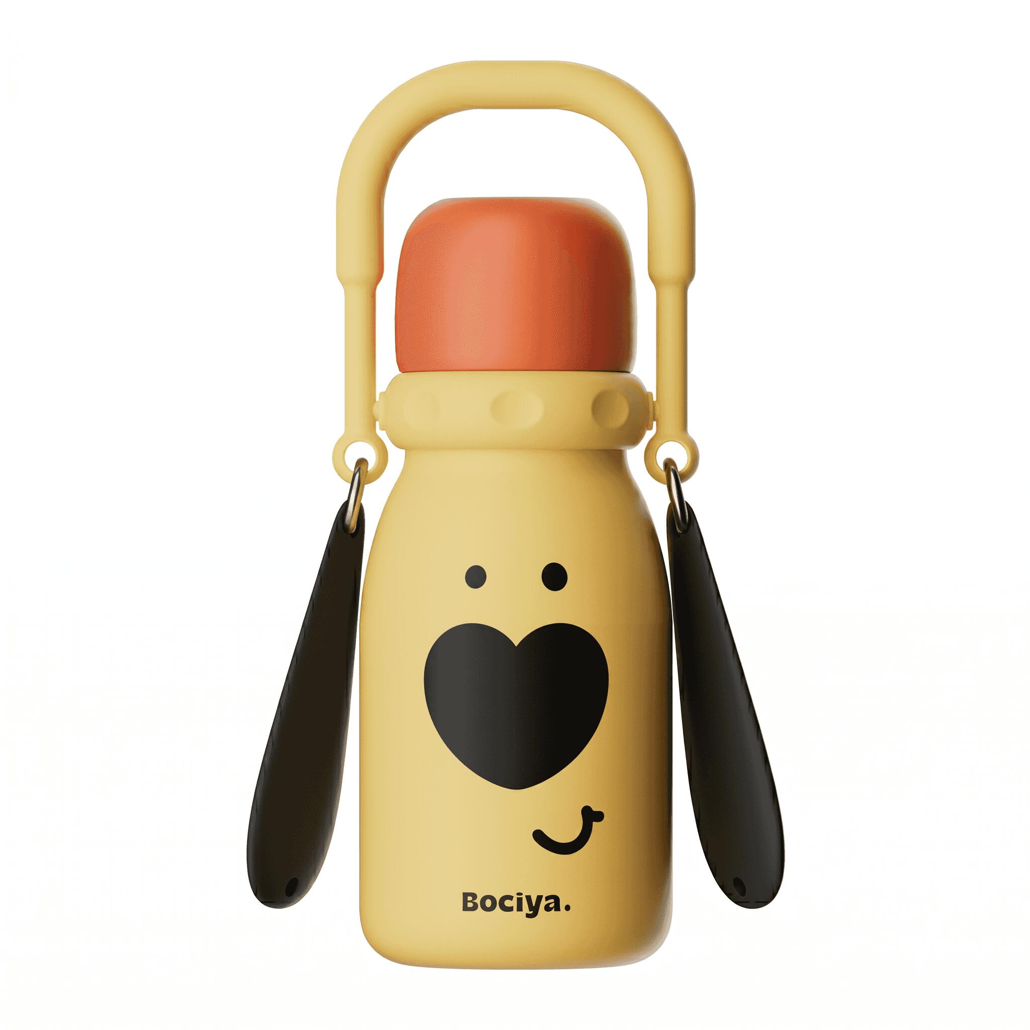 Rakuten - 【2WAY仕様】水筒 子供用 ステンレス コップ付き 直飲み アニマル 犬 いぬ 魔法瓶 キッズ マグボトル 保冷 保温 幼稚園 保育園 小学校 遠足 運動会 通園 通学 入園 入学 卒園 祝い ギフト プレゼント おしゃれ かわいい ショルダー ストラップ ハンドル 持ち手 こども
