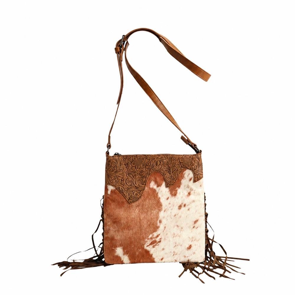 Handbag Type - 【ウエスタン風】ショルダーバッグ レディース 斜めがけ フリンジバッグ カウ柄 牛柄 アニマル 型押し ボヘミアン エスニック レトロ ヴィンテージ風 ポシェット 肩掛け カバン 鞄 軽量 旅行 フェス ライブ キャンプ お出かけ おしゃれ 可愛い ハラコ風 フェイクレザー