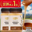 マヌカハニー はちみつ コンビタ MGO 70+ 500g 2個セット マヌカ マルチフローラル 生はちみつ 無添加 非加熱 ギフト プレゼント 蜂蜜 クリームタイプ ニュージーランド 直販 直輸入 送料無料 マヌカ蜂蜜 贈答品 返礼品 お礼 健康管理