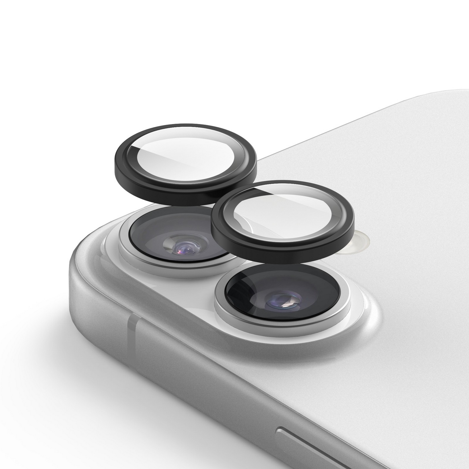 iPhone 17 カメラ保護 フィルム 指紋 傷 防止 カメラカバー 9H ガラス レンズカバー [ iPhone17 アイフォン17 対応 ] elago Individual Camera Lens Protector