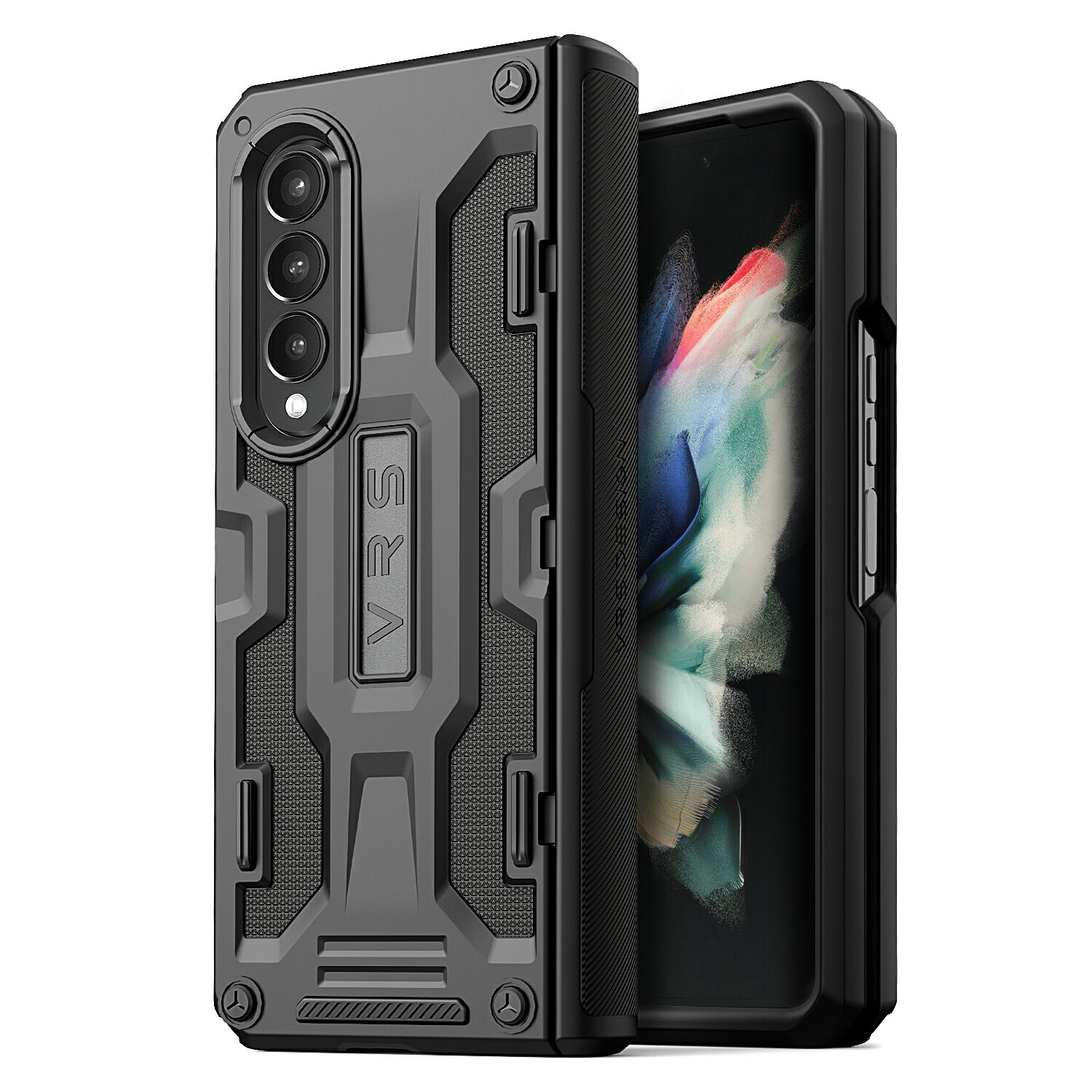 Galaxy Z Fald 3 5G 海外版　カバー付き Amazon.com: Samsung Galaxy Z Fold 3 5G US Version, 512GB, Phantom