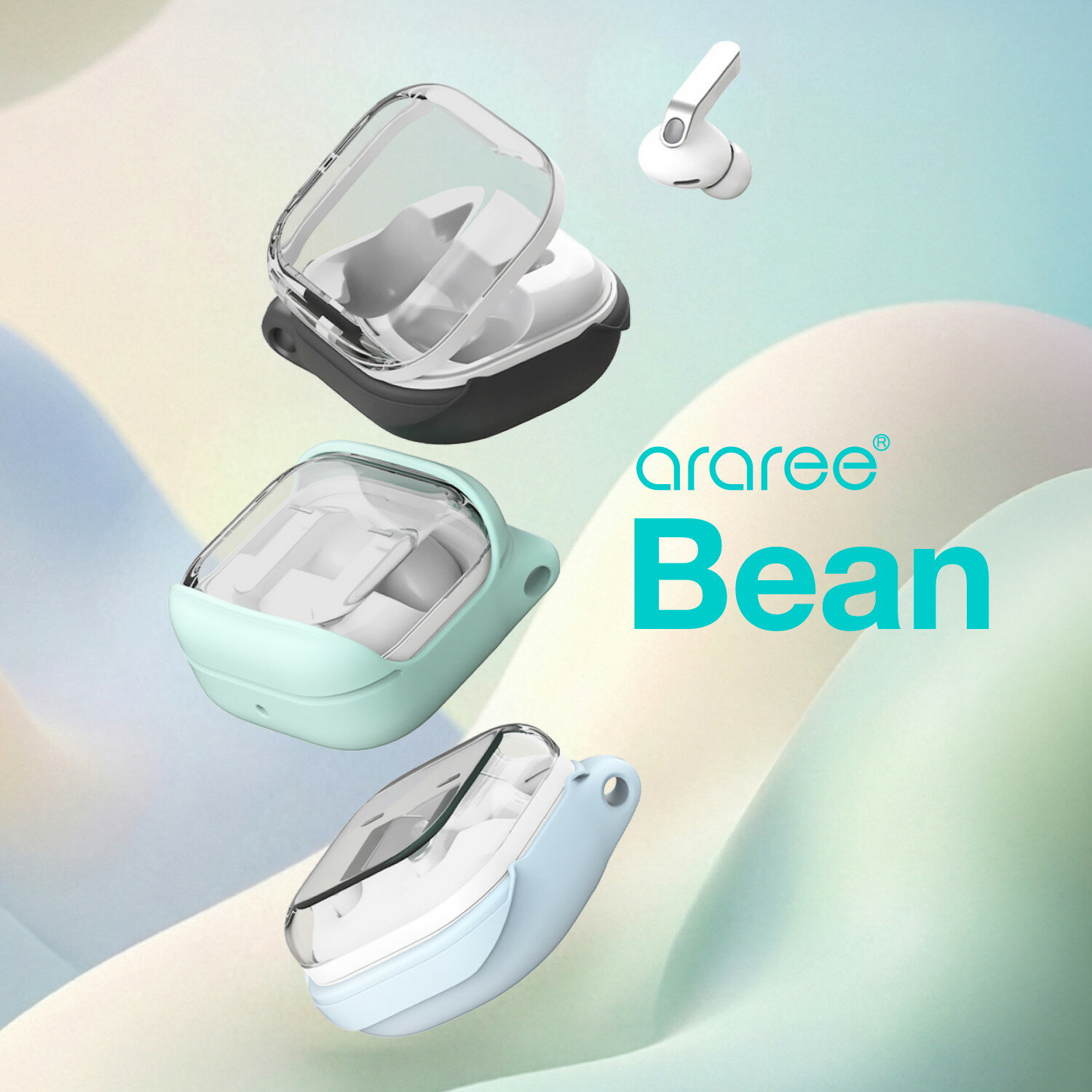 Rakuten - Galaxy Buds4 Buds 4 Pro ケース サムスン公式認証取得 耐衝撃 カバー さらさら 手触り ソフト シリコンケース [ GalaxyBuds4 GalaxyBuds4Pro ギャラクシー バッズ 4 ギャラクシーバッズ4 プロ 対応 ] araree Bean