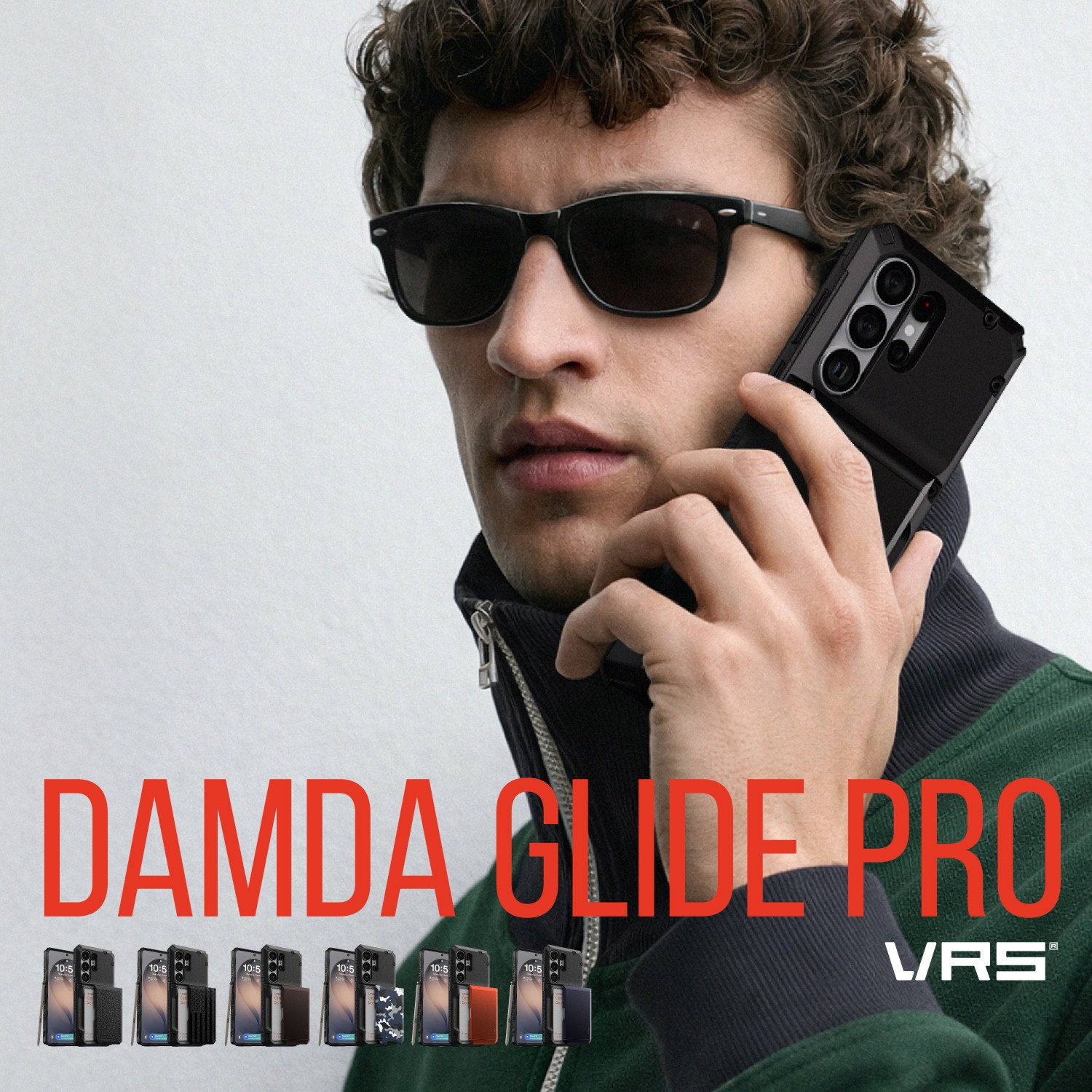 Galaxy S26 Ultra ケース 耐衝撃 カード 収納 ストラップホール 付 スマホケース カード入れ 頑丈 携帯ケース  VRS DESIGN Damda Glide Pro