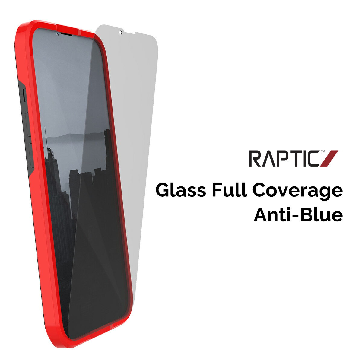iPhone14Plus ガラスフィルム ブルーライトカット 9H 強化ガラス 指紋 気泡 防止 フィルム ブルーライト カットラウンドエッジ 加工 保護フィルム  RAPTIC Glass Full Coverage Anti-Blue