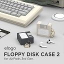 AirPods 3 ケース シリコン カバー おしゃれ かわいい レトロ デザイン シリコンカバー 傷防止 保護 アクセサリ AirPods3ケース ノスタルジック シリコンケース Apple AirPods3 エアポッツ エアーポッズ 3世代 アップル エアポッツ3 第3世代 対応 elago FLOPPY DISK CASE